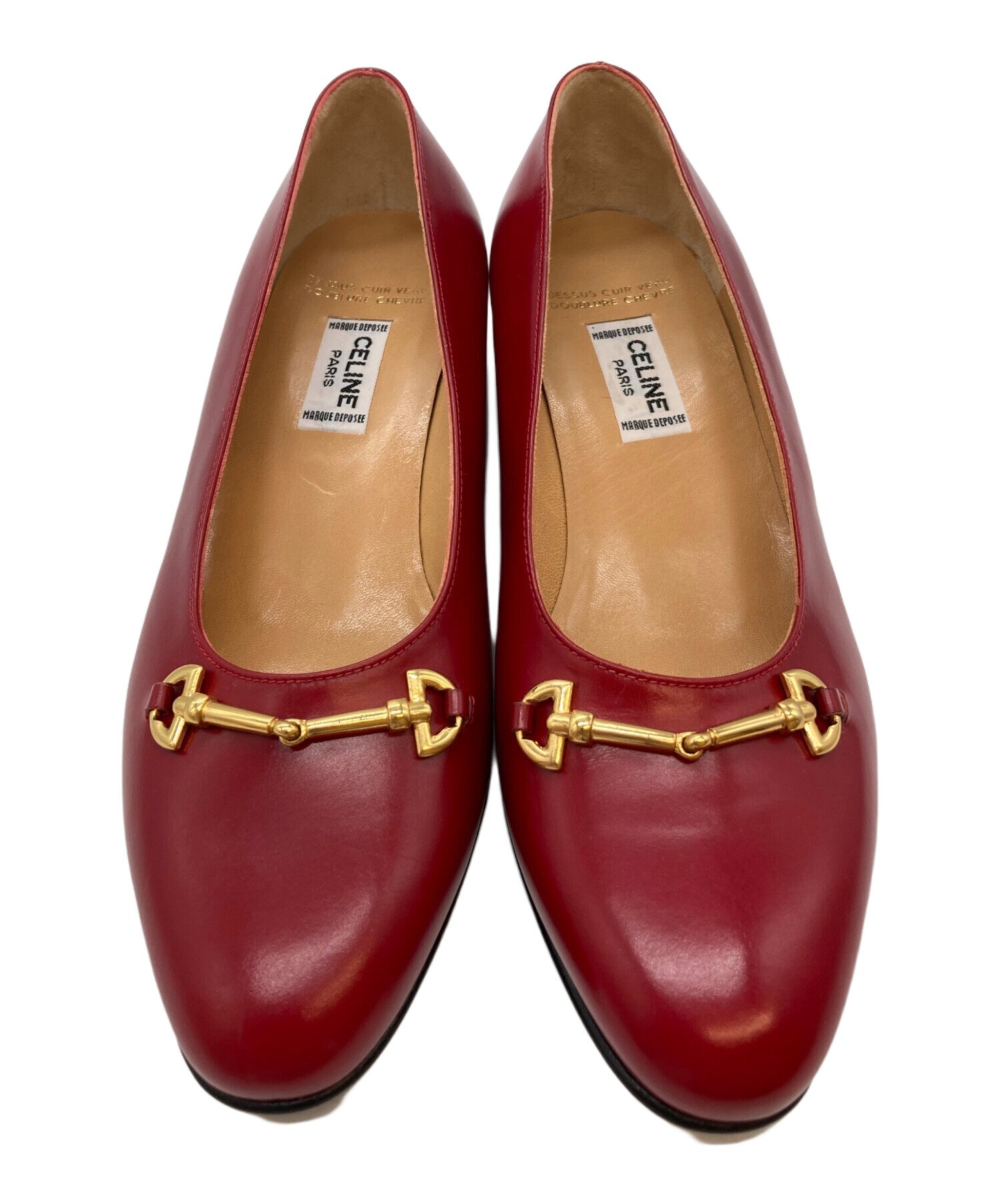 中古・古着通販】CELINE (セリーヌ) パンプス レッド サイズ:35 1/2