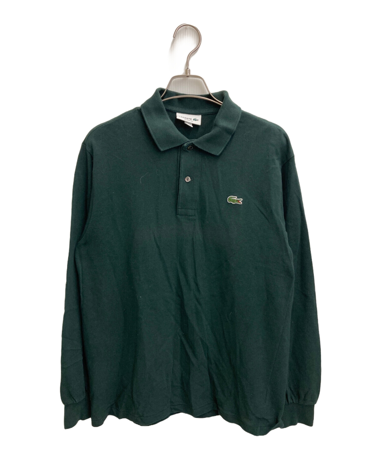中古・古着通販】LACOSTE (ラコステ) 長袖ポロシャツ グリーン