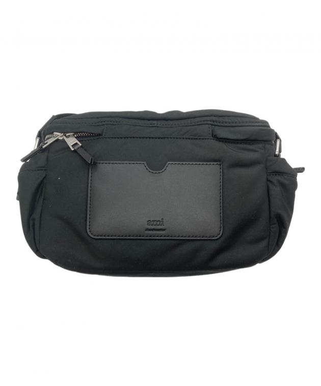 中古・古着通販】ami (アミ) AMI DE COEUR MESSENGER BAG ブラック