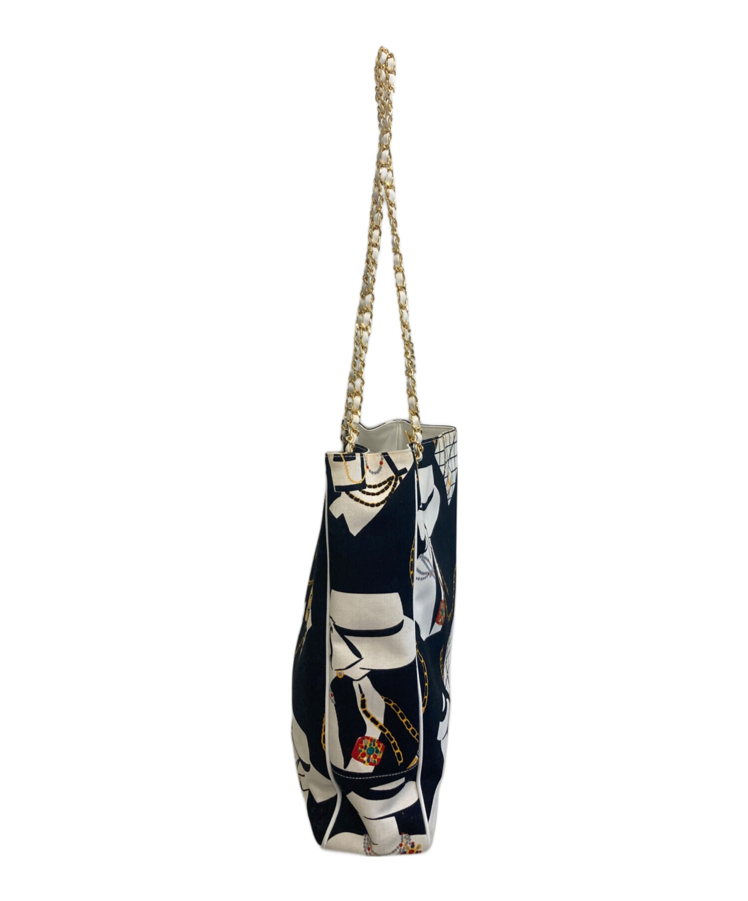 中古・古着通販】CHANEL (シャネル) 総柄ショルダートートバッグ 