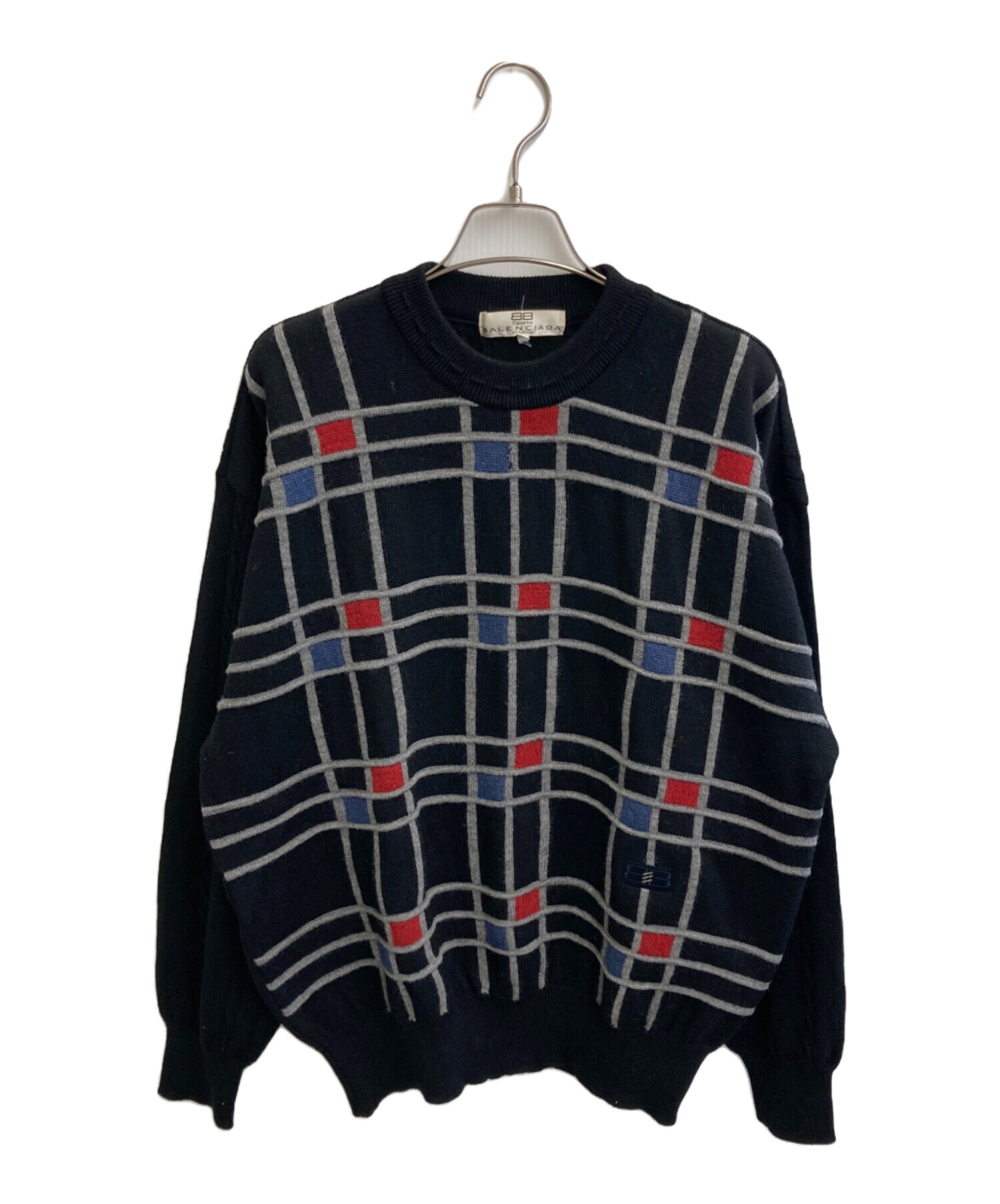 中古・古着通販】BALENCIAGA (バレンシアガ) ウールニット ブラック 