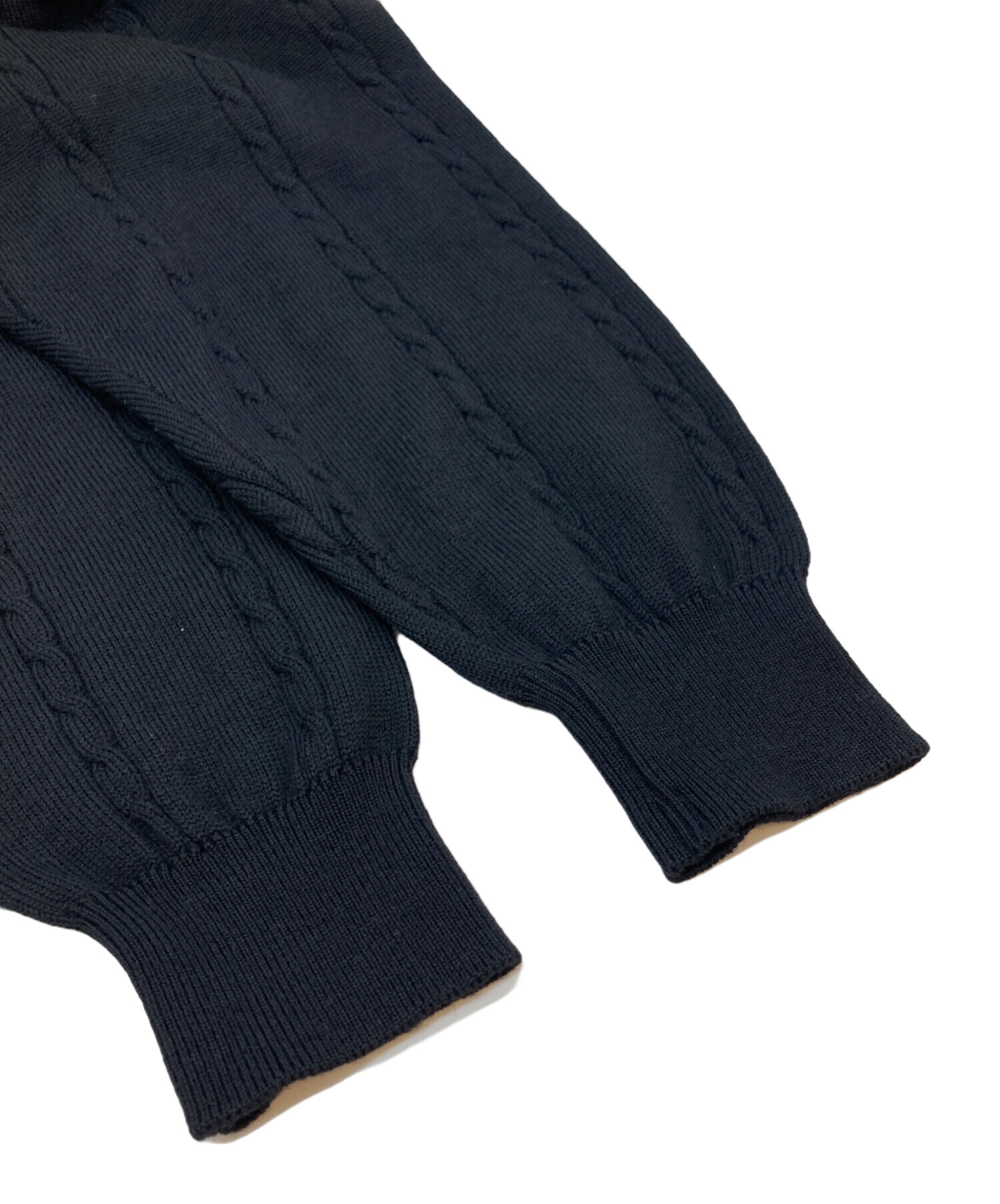 中古・古着通販】BALENCIAGA (バレンシアガ) ウールニット ブラック 