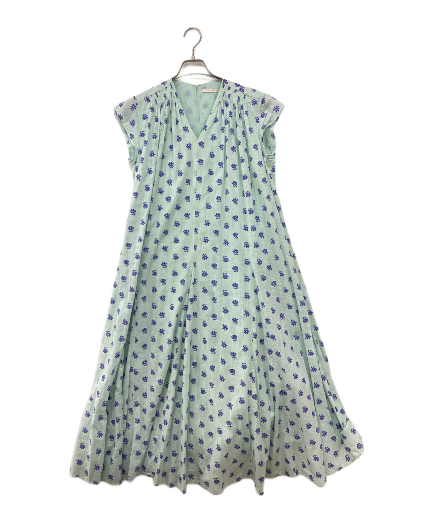 ワンピース Cotton Dobby Stripe Flower Print Dress ne Quittez pas - Cotton Dobby Stripe Flower Print Dressの