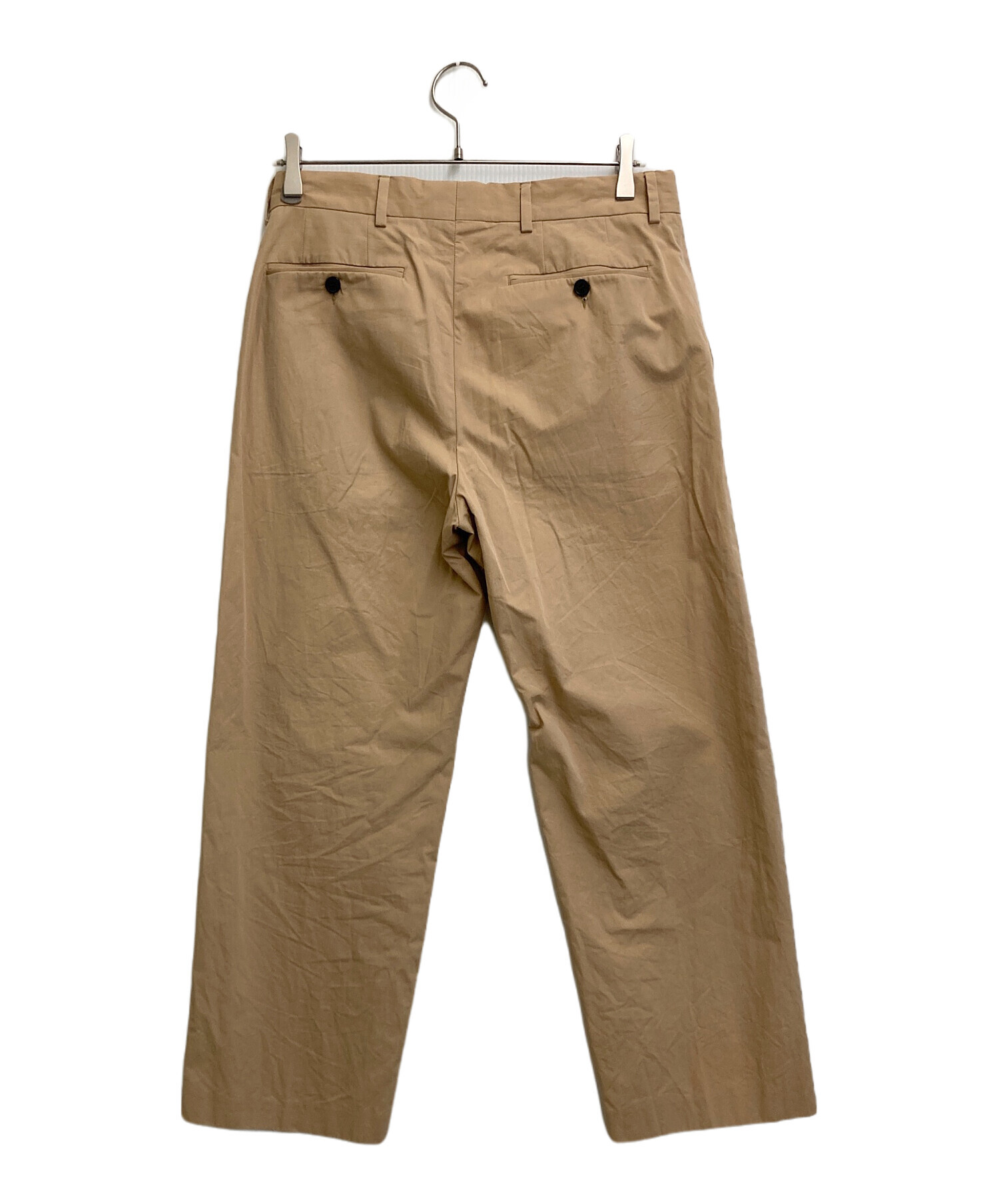 【ドリスヴァンノッテン】上質コットン チノパン 46ベージュ ダブル裾 中古・古着通販】DRIES VAN NOTEN (ドリスヴァンノッテン) パンツ