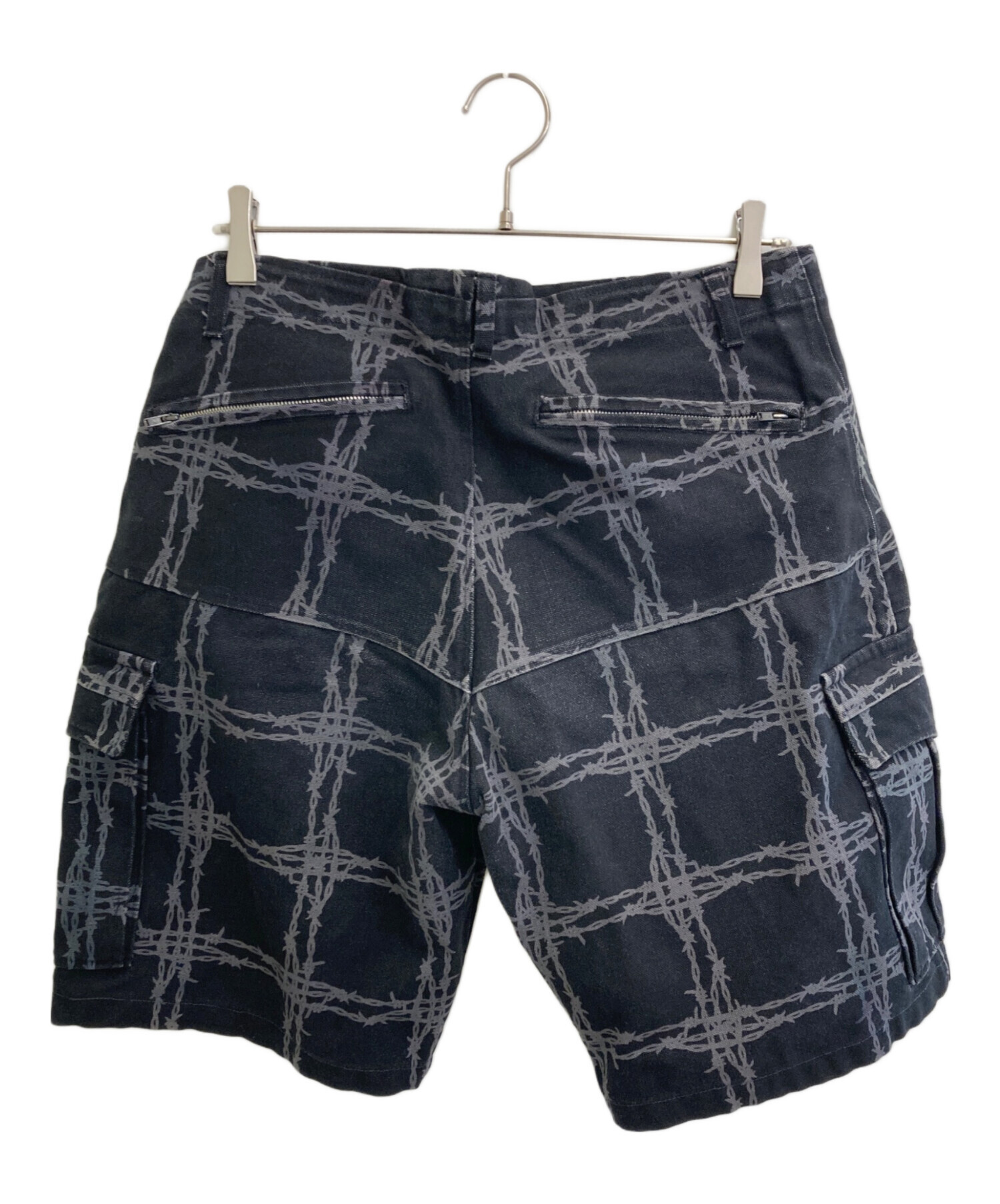 UNDECOVER アンダーカバー ワイヤー 有刺鉄線 ハーフパンツ ショーツ 中古・古着通販】UNDERCOVER (アンダーカバー) 有刺鉄線カーゴショーツ