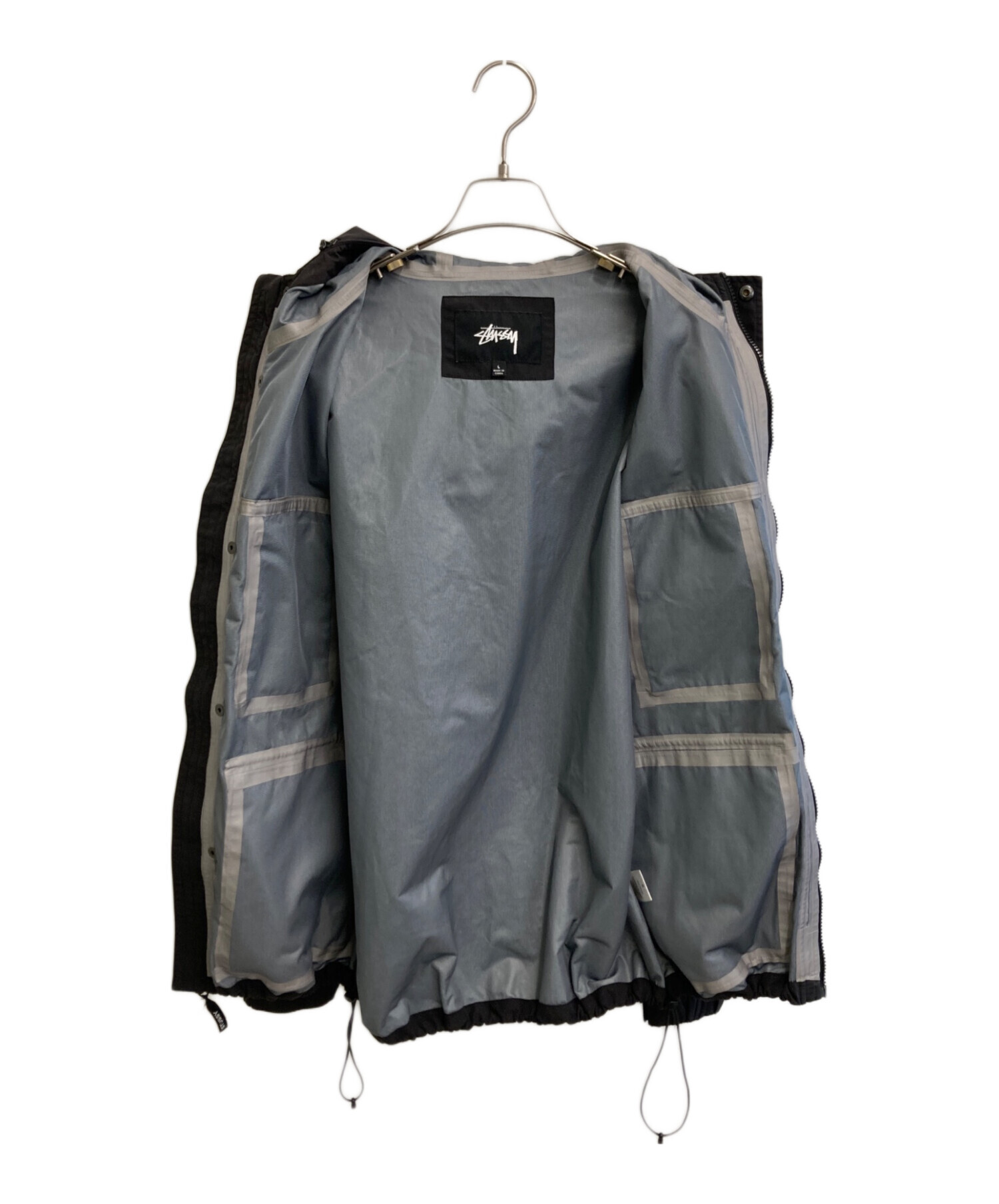 中古・古着通販】stussy (ステューシー) マウンテンパーカー ブラック 中古・古着通販】stussy (ステューシー) マウンテンパーカー ブラック