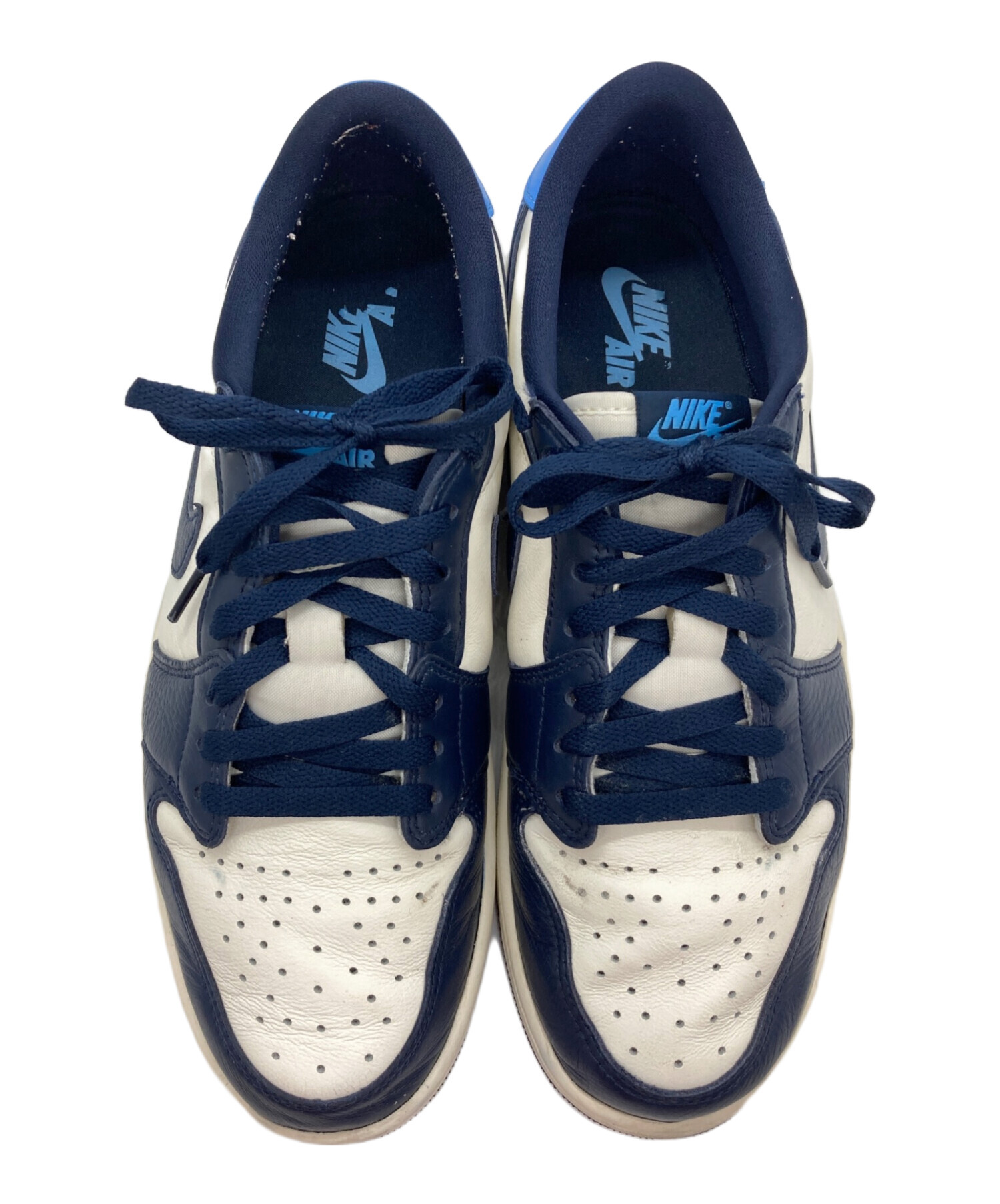 中古・古着通販】NIKE (ナイキ) スニーカー ホワイト×ネイビー サイズ