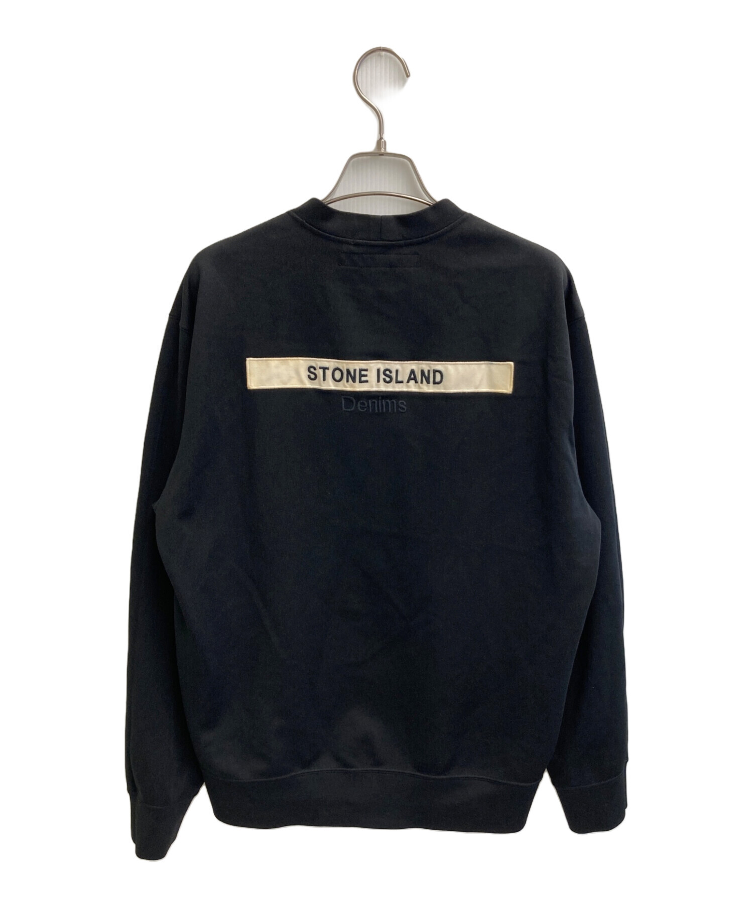 Stone  黒 スウェット タグ付き 中古・古着通販】STONE ISLAND Denims (ストーンアイランドデニム