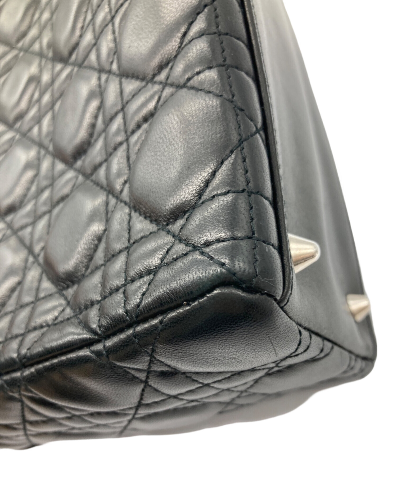 クリスチャン・ディオール Lady Dior バッグ ラージ  【Aランク】【中古】 中古・古着通販】Christian Dior (クリスチャン ディオール) レディ