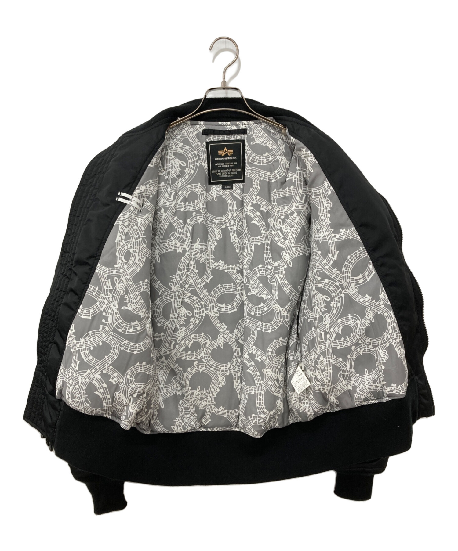 美品 ナンバーナイン アルファ ALPHA 別注 B-15 S 黒