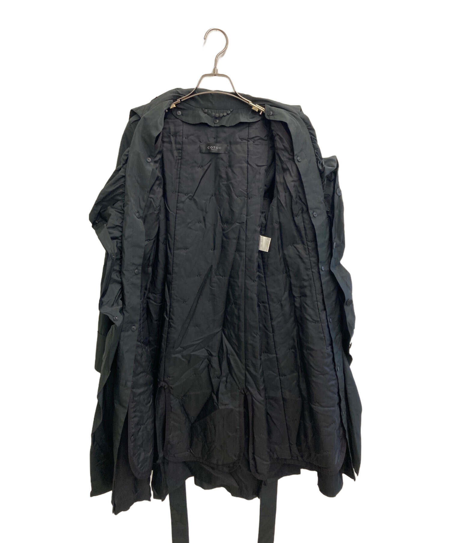 中古・古着通販】COTOO (コトゥー) コート ブラック サイズ:SIZE M (38 