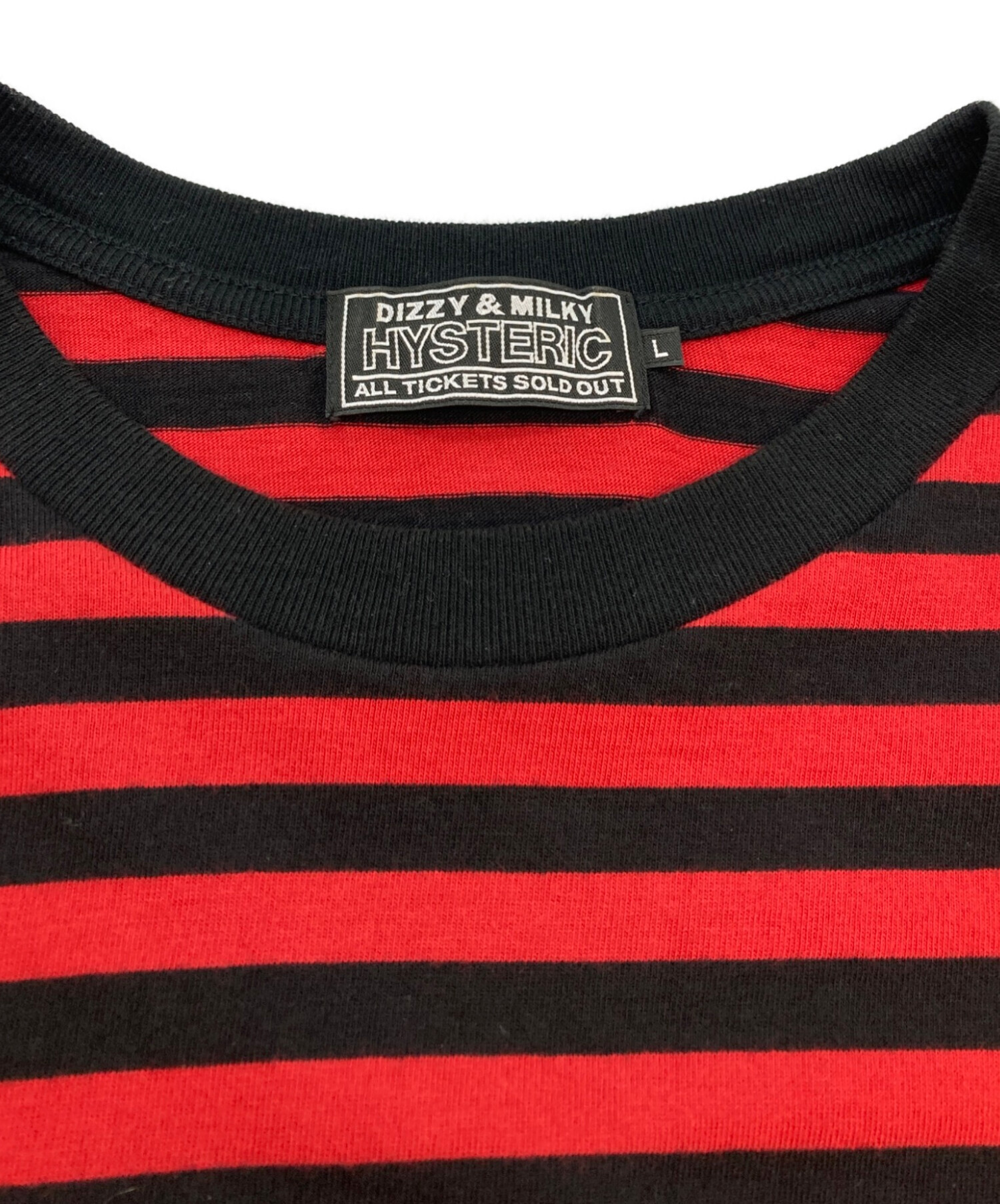 ヒステリックグラマー　ロンT ボーダー　赤 中古・古着通販】Hysteric Glamour (ヒステリックグラマー) 22SS HYS