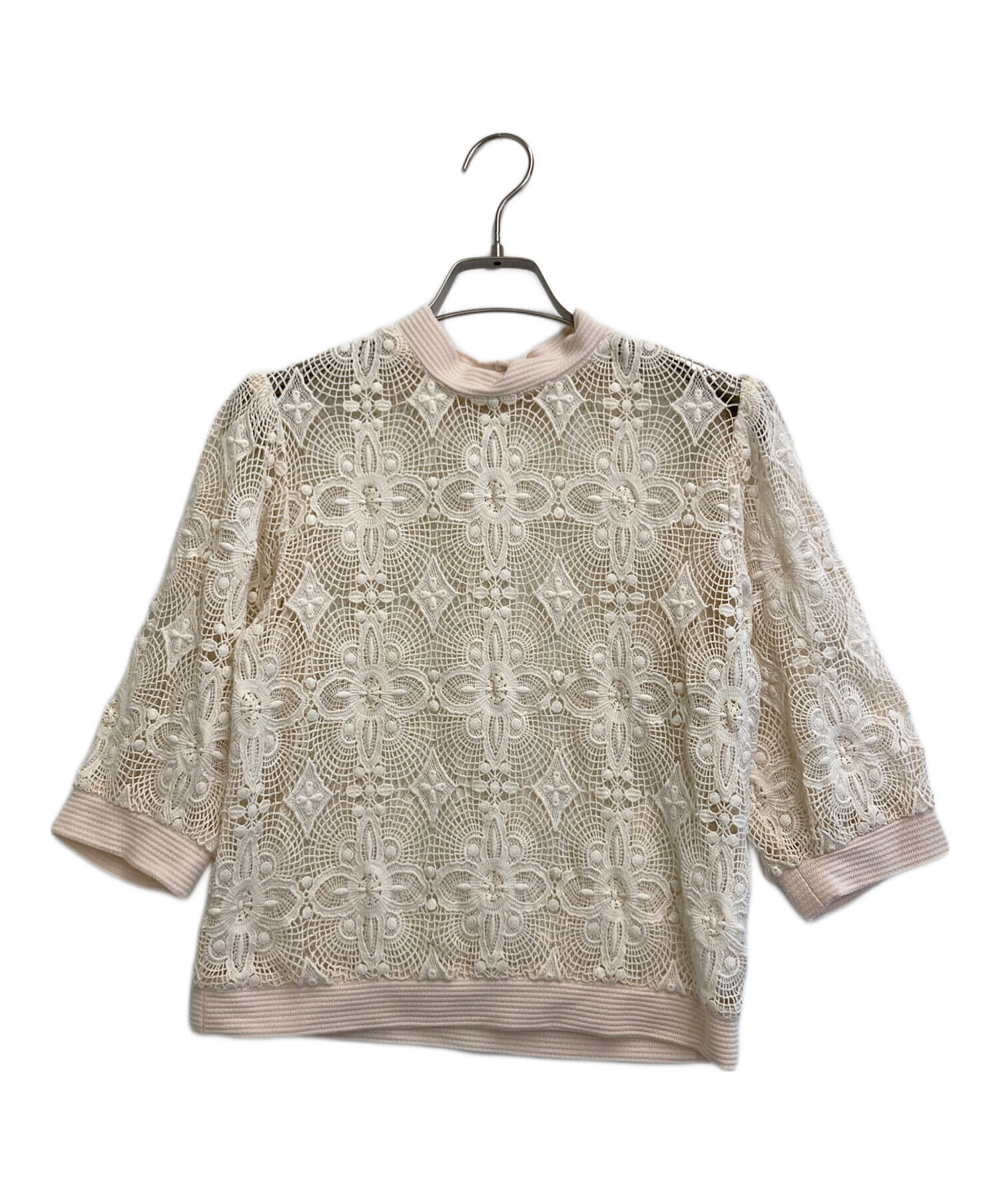 CLANE クラネ Tシャツ・カットソー XS ベージュ 【古着】【中古】【送料無料】 CLANE（クラネ）Tシャツ・カットソー ベージュ サイズ:1(S位
