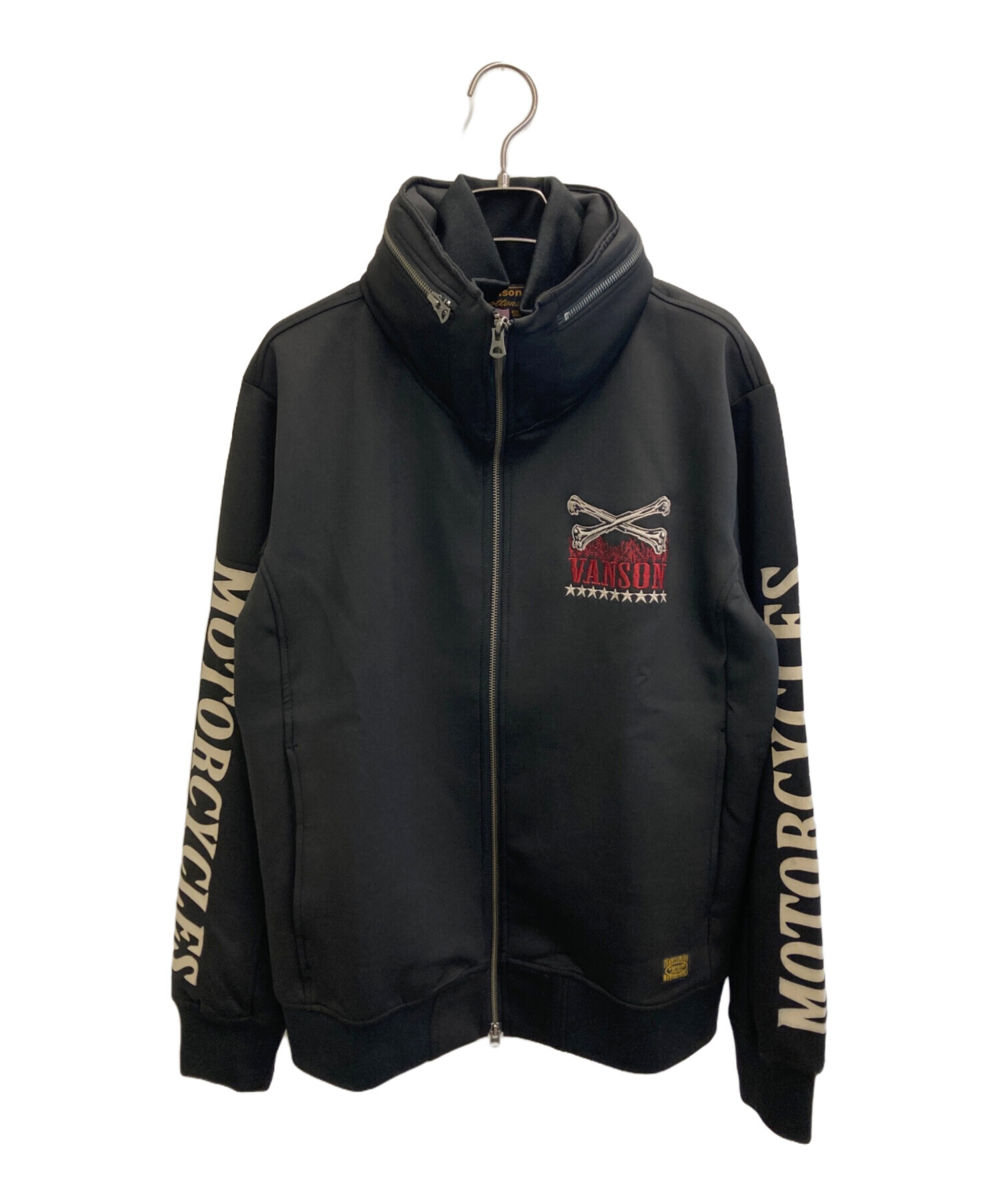中古・古着通販】VANSON (バンソン) トラックジャケット ブラック 