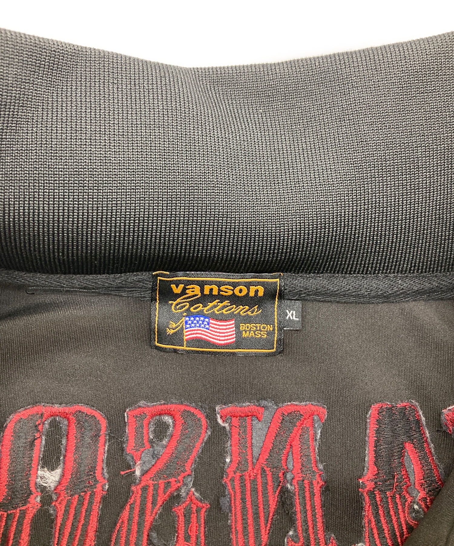 中古・古着通販】VANSON (バンソン) トラックジャケット ブラック 