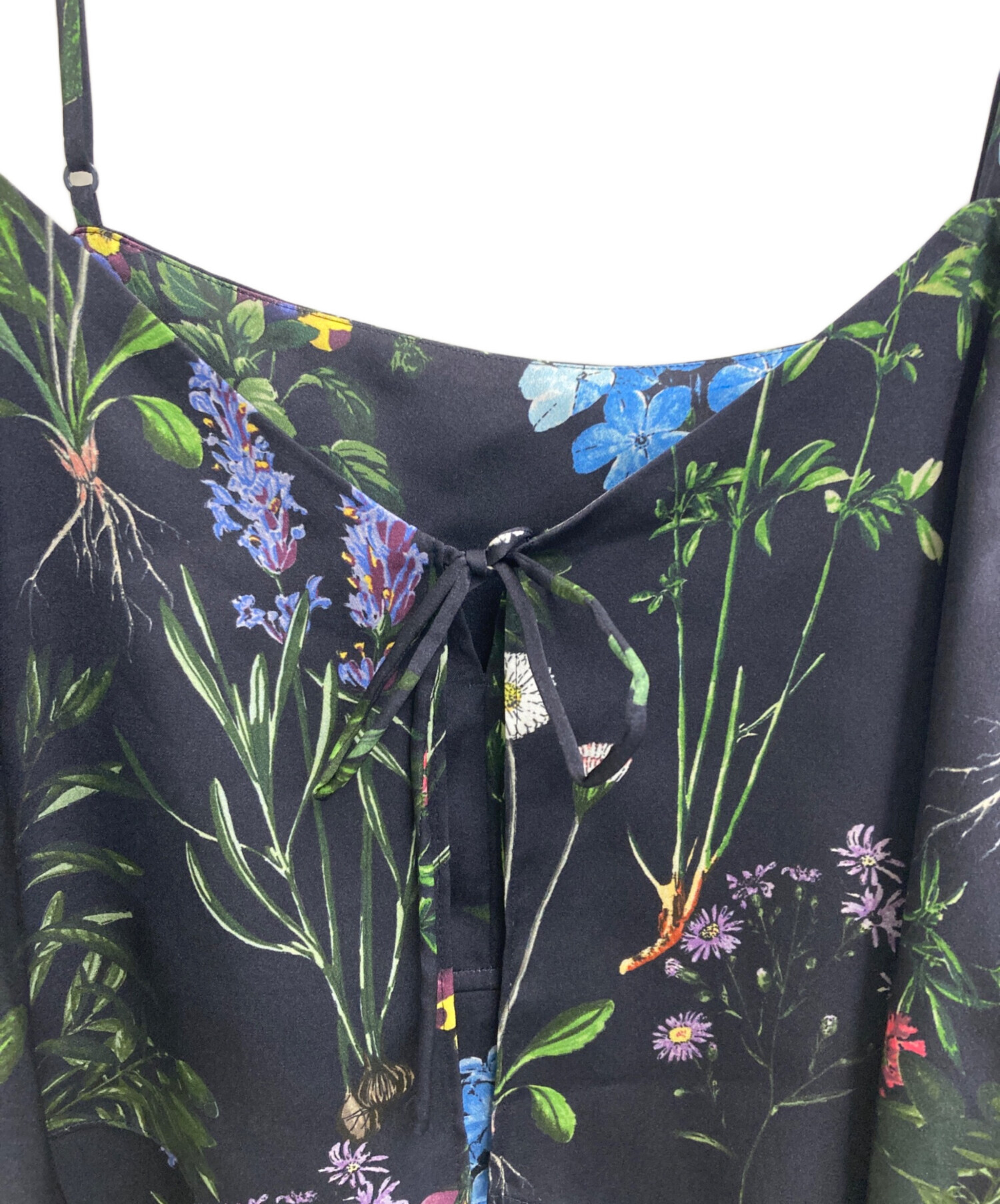 中古・古着通販】TICCA (ティッカ) フラワープリントビスチェ ブラック