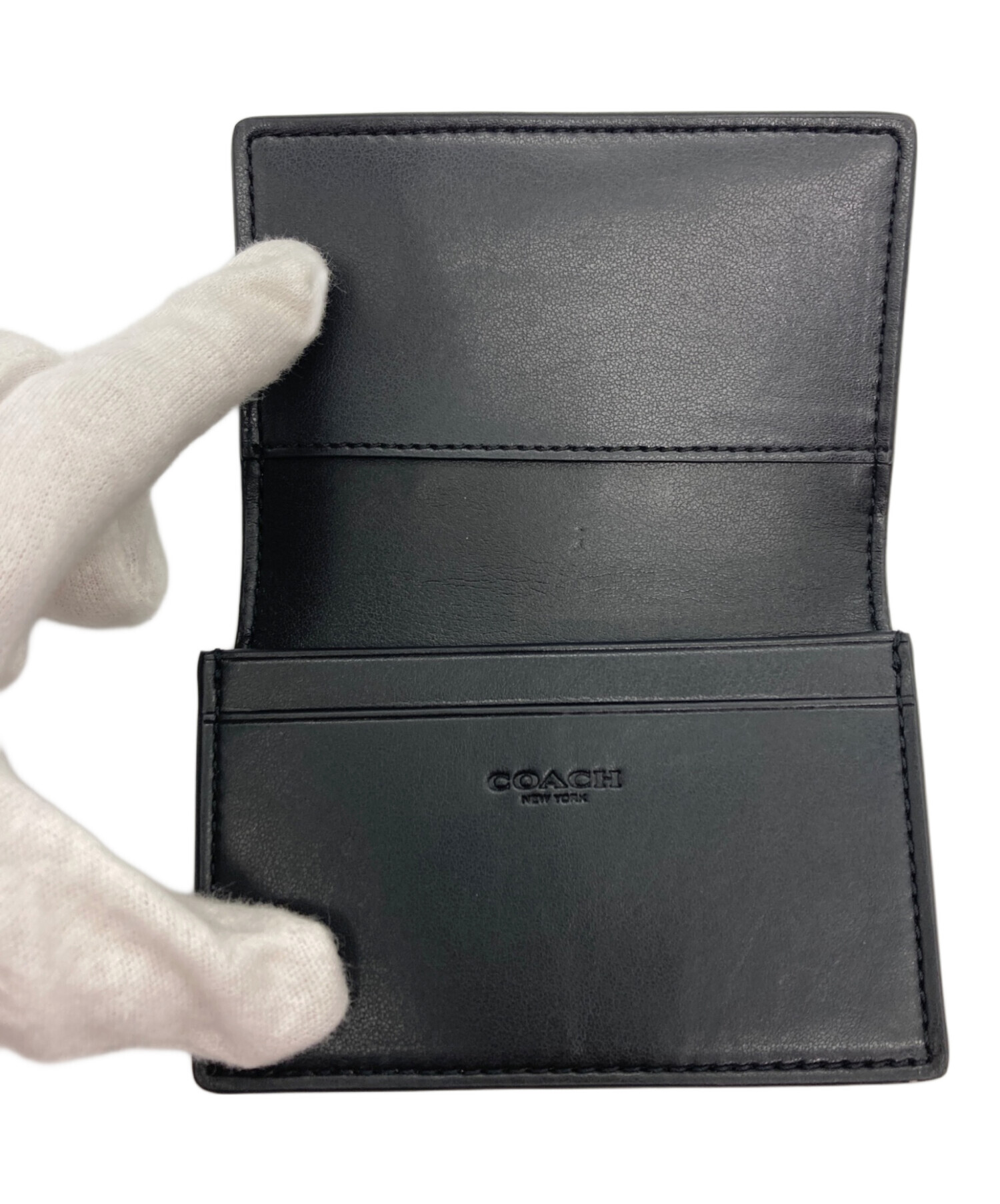 中古・古着通販】COACH (コーチ) 名刺入れ ブラウン サイズ
