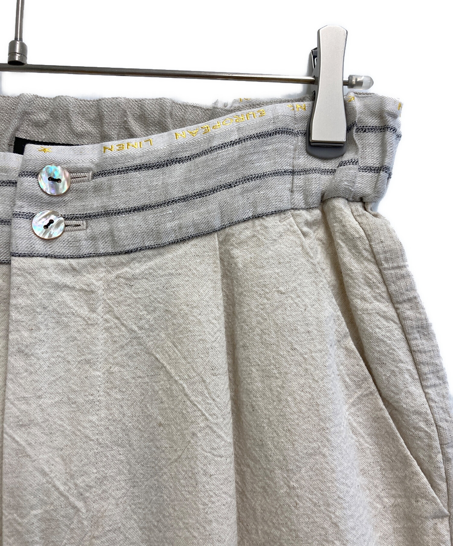 中古・古着通販】pas de calais (パドカレ) リネンコットンパンツ