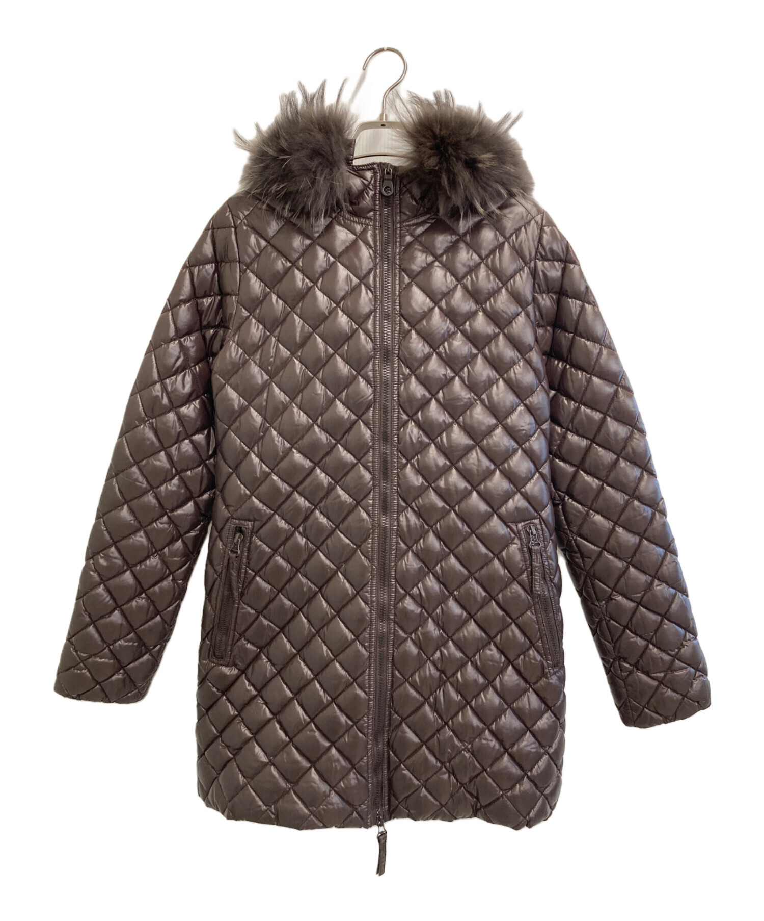 DUVETICA ACCA ダウンジャケット キルティング カーキ 42 XL 中古・古着通販】DUVETICA (デュベティカ) キルティングダウンコート