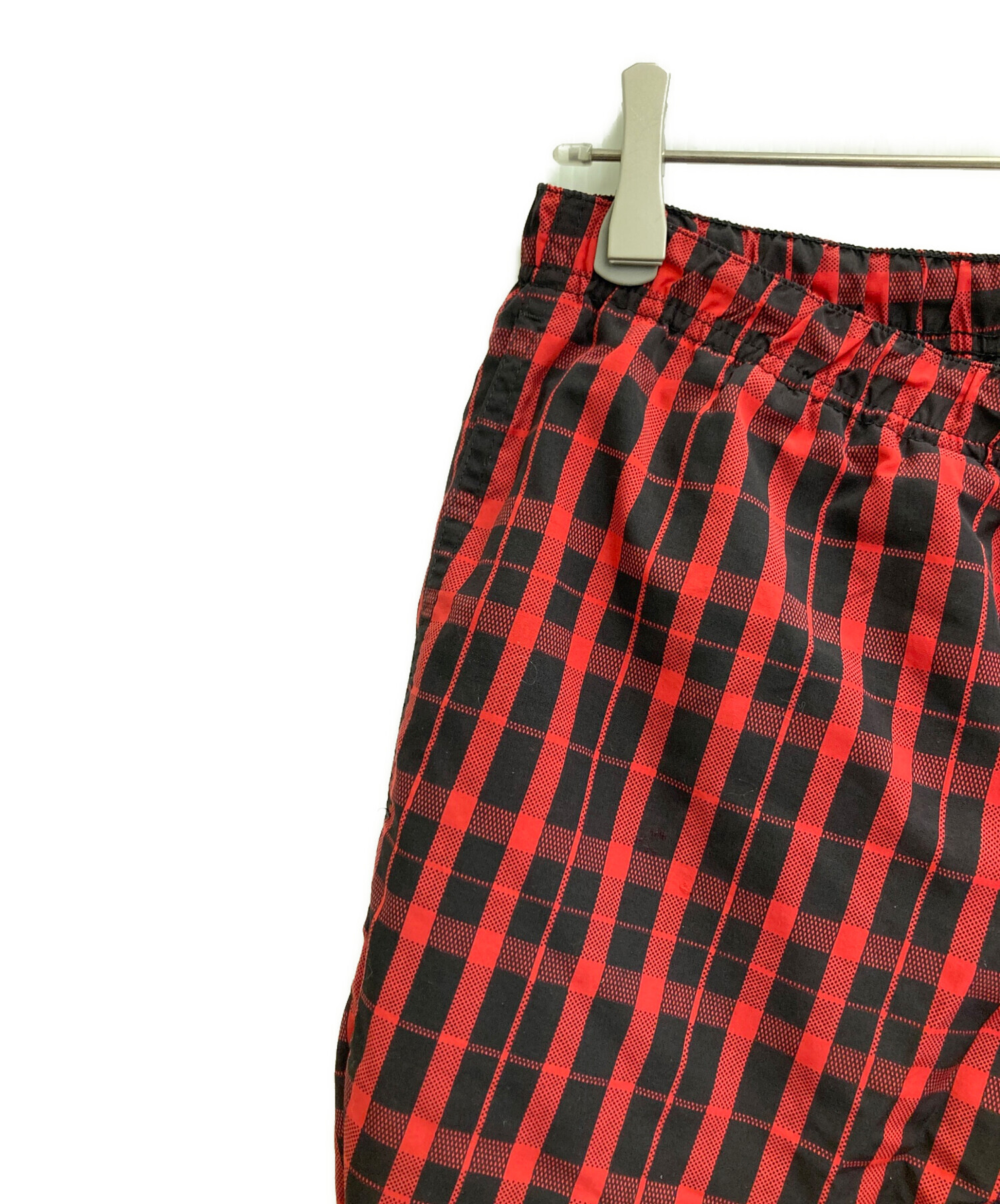 Supreme Nylon PlaidTrack Pant赤WANIMA 中古・古着通販】Supreme (シュプリーム) 18AW Nylon plaid track