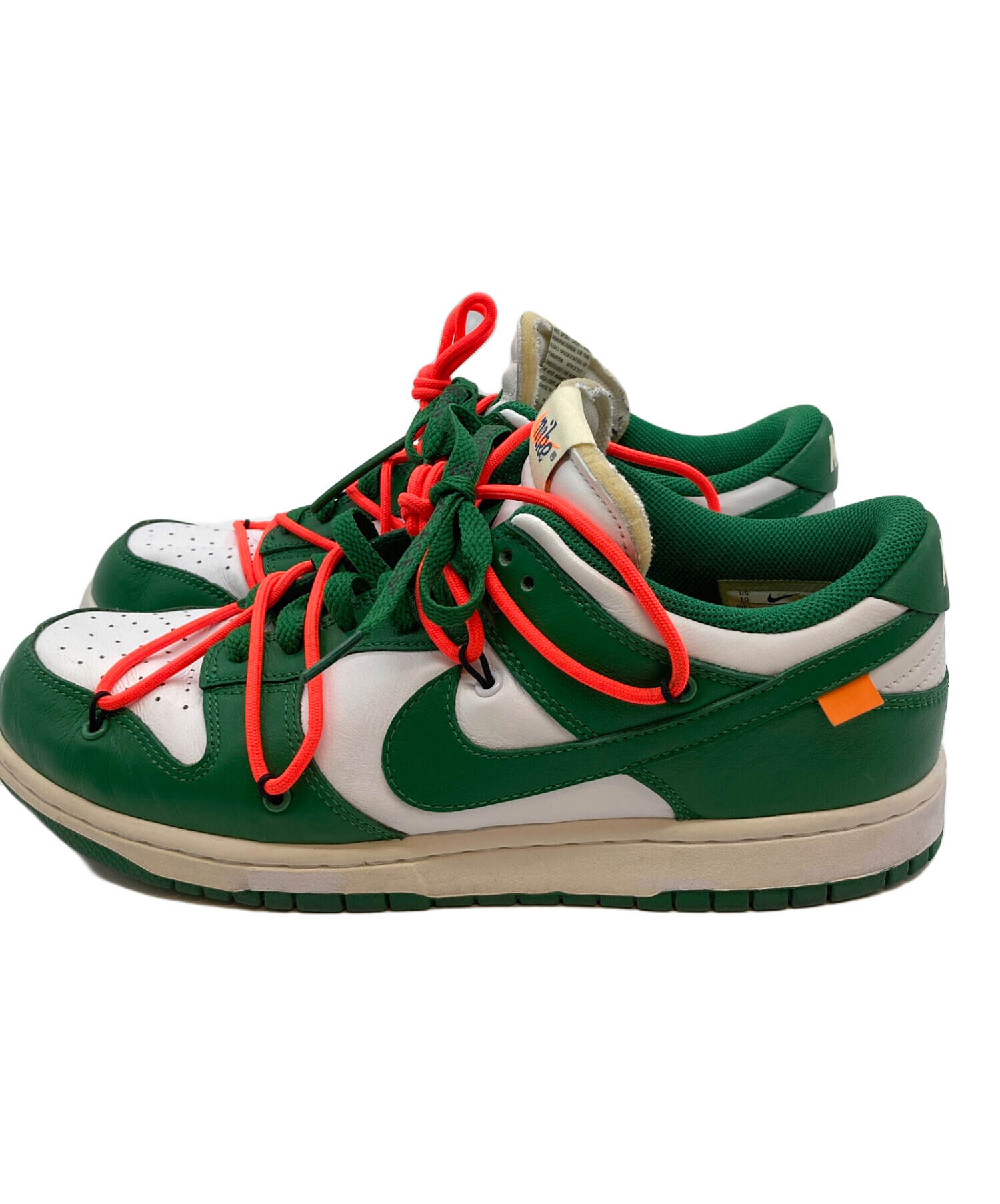 off white dunk low green サイズ9.5 中古・古着通販】NIKE (ナイキ) OFFWHITE (オフホワイト) Dunk Low
