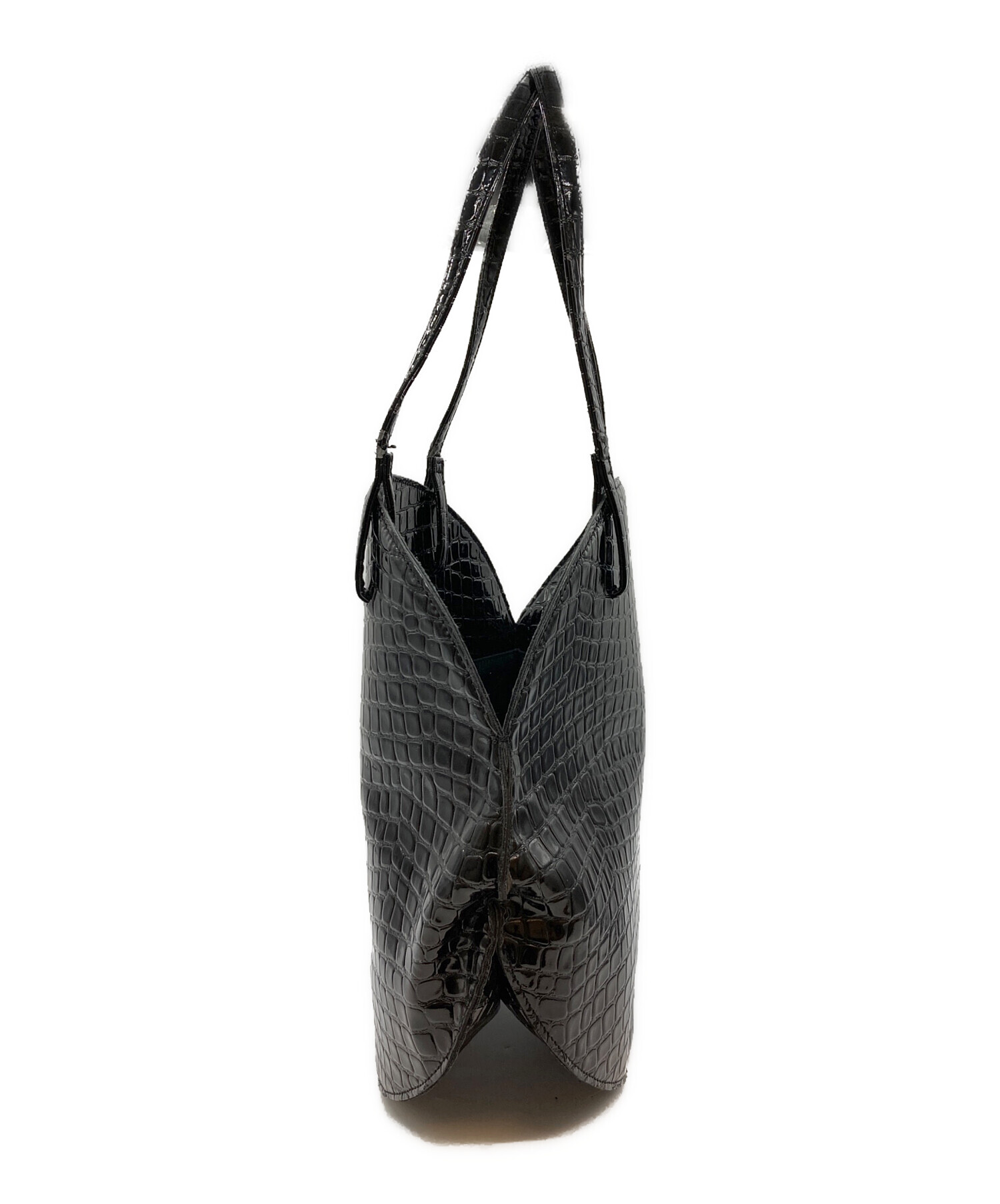 JUNYA WATANABE コムデギャルソン クロコ型押しトートバッグ 中古・古着通販】JUNYA WATANABE COMME des GARCONS ((ジュンヤ