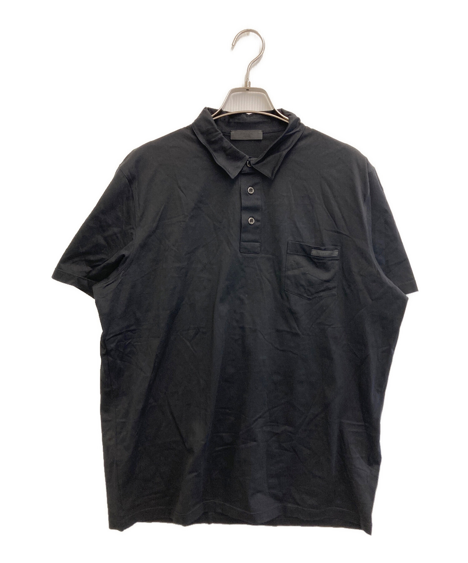 中古・古着通販】PRADA (プラダ) POLO SS SHIRTS ブラック サイズ:XXL