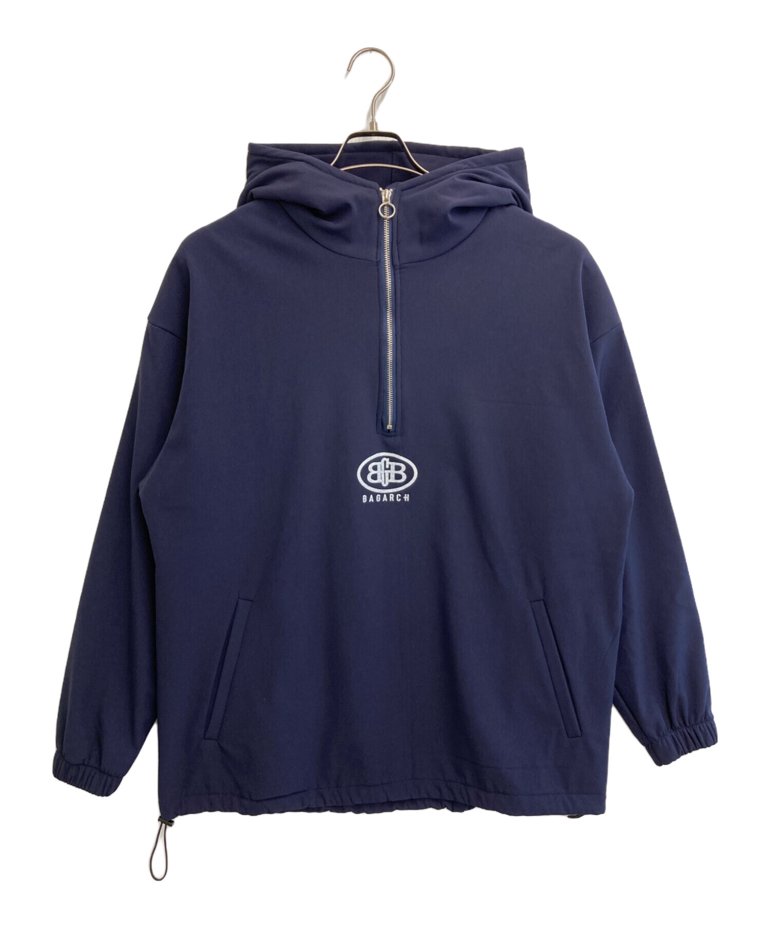 BGHB  バガーチ 中古・古着通販】BGHB (バガーチ) HALF ZIP HOODIE ネイビー サイズ:L
