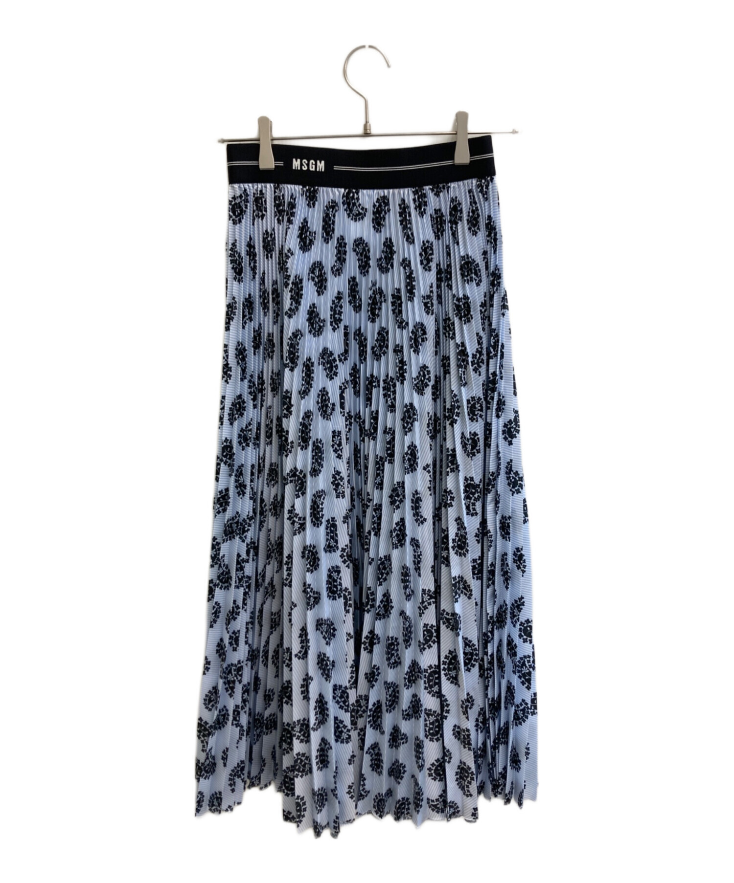 【美品】タグ付き　MSGM スカート　定価73,000円 中古・古着通販】MSGM (エムエスジーエム) 柄スカート ブルー サイズ