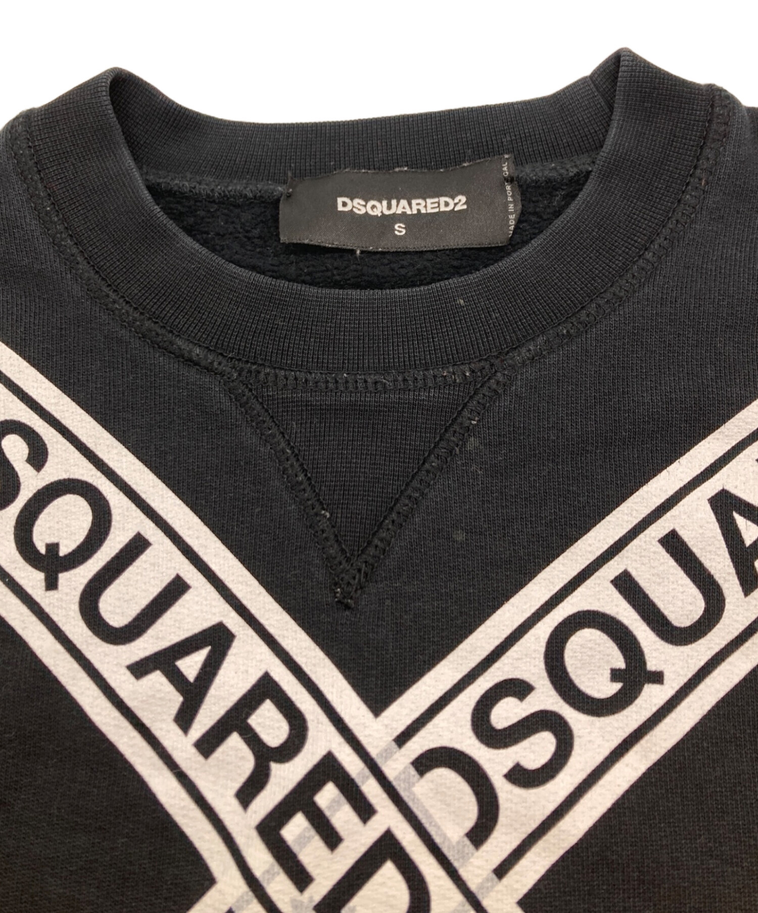新品未使用 DSQUARED2 ディースクエアード スウェット ロンT XL 黒 中古・古着通販】DSQUARED2 (ディースクエアード) ロゴプリント