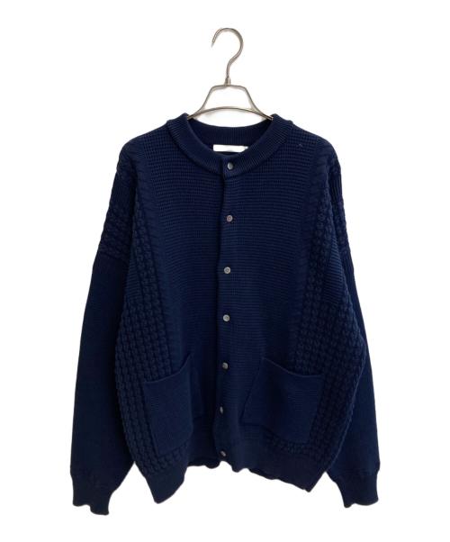 中古・古着通販】YASHIKI (ヤシキ) ニットカーディガン ネイビー