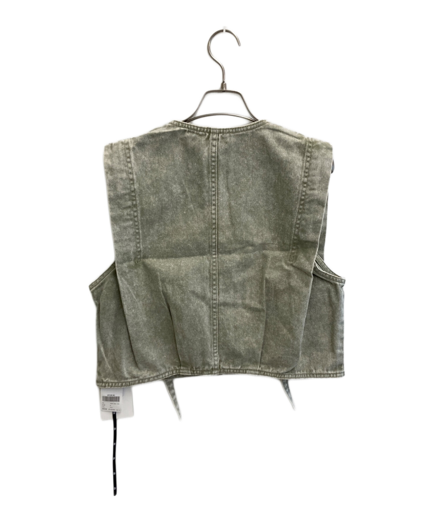 中古・古着通販】AMERI (アメリ) COMPACT FADE DENIM VEST グリーン