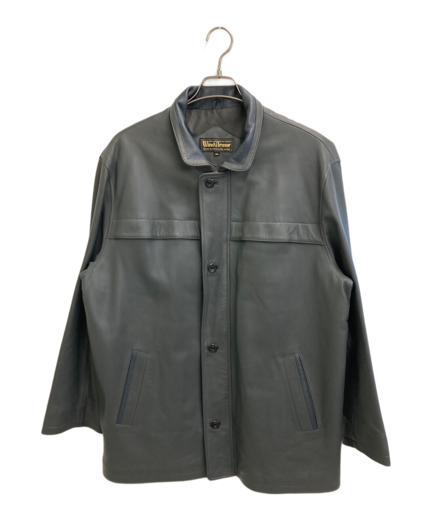 中古・古着通販】Wind Armor (ウィンドアーマー) ラムレザーコート