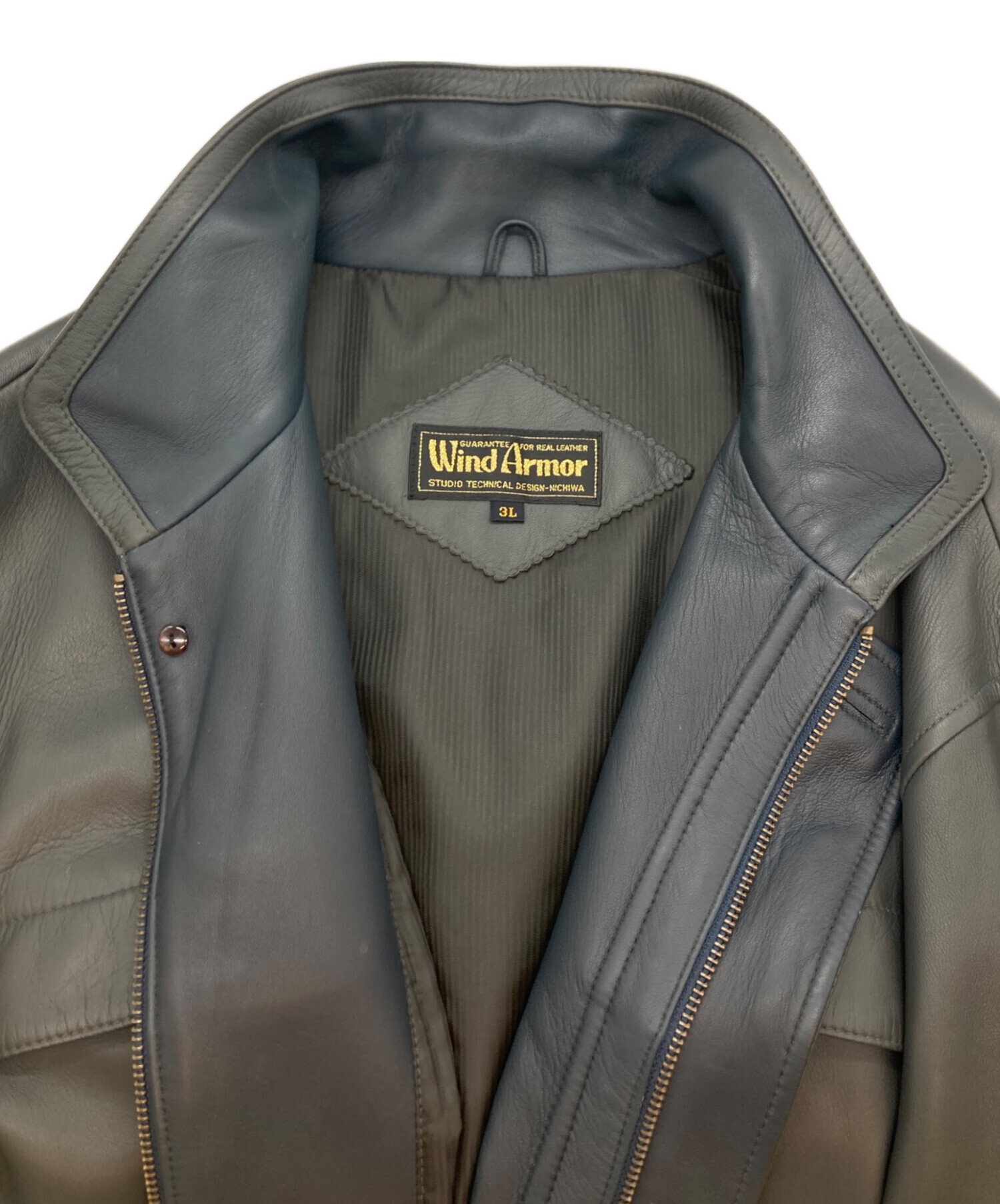 中古・古着通販】Wind Armor (ウィンドアーマー) ラムレザーコート