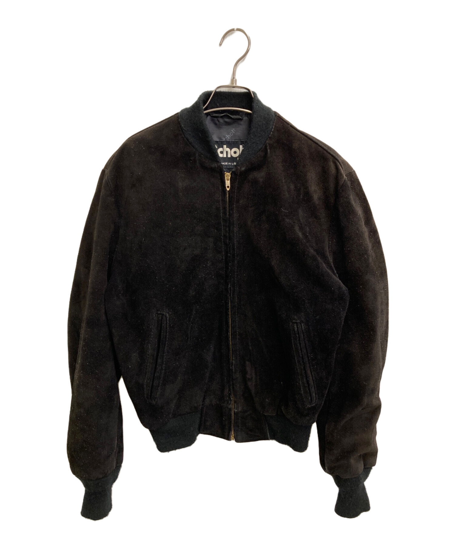 Schott スエード レザージャケット ブラウン　サイズ40 中古・古着通販】Schott (ショット) 90s スエードレザージャケット