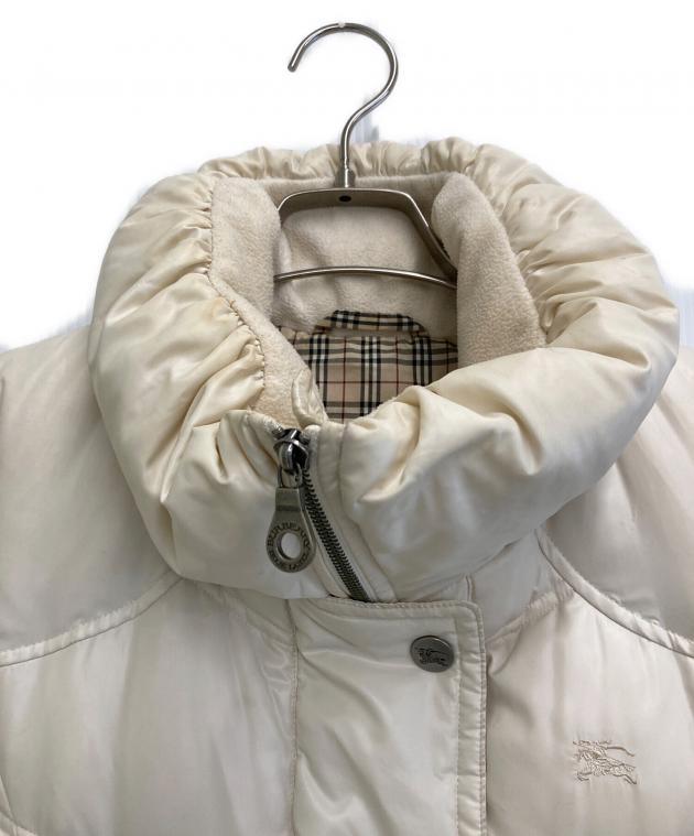 BURBERRY BLUE LABEL ダウンジャケット ホワイトグースダウン 中古・古着通販】BURBERRY BLUE LABEL (バーバリー ブルー レーベル