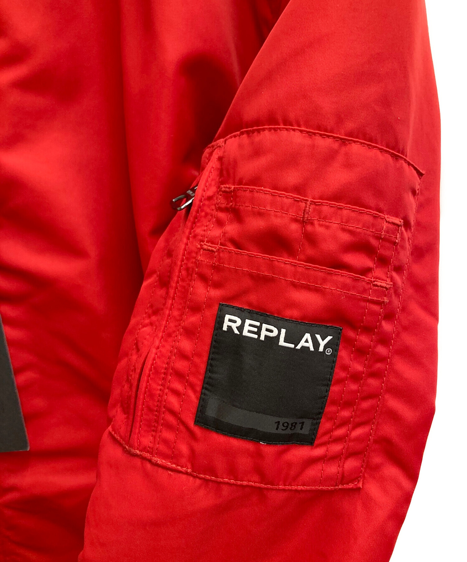 中古・古着通販】REPLAY (リプレイ) フライトジャケット レッド サイズ