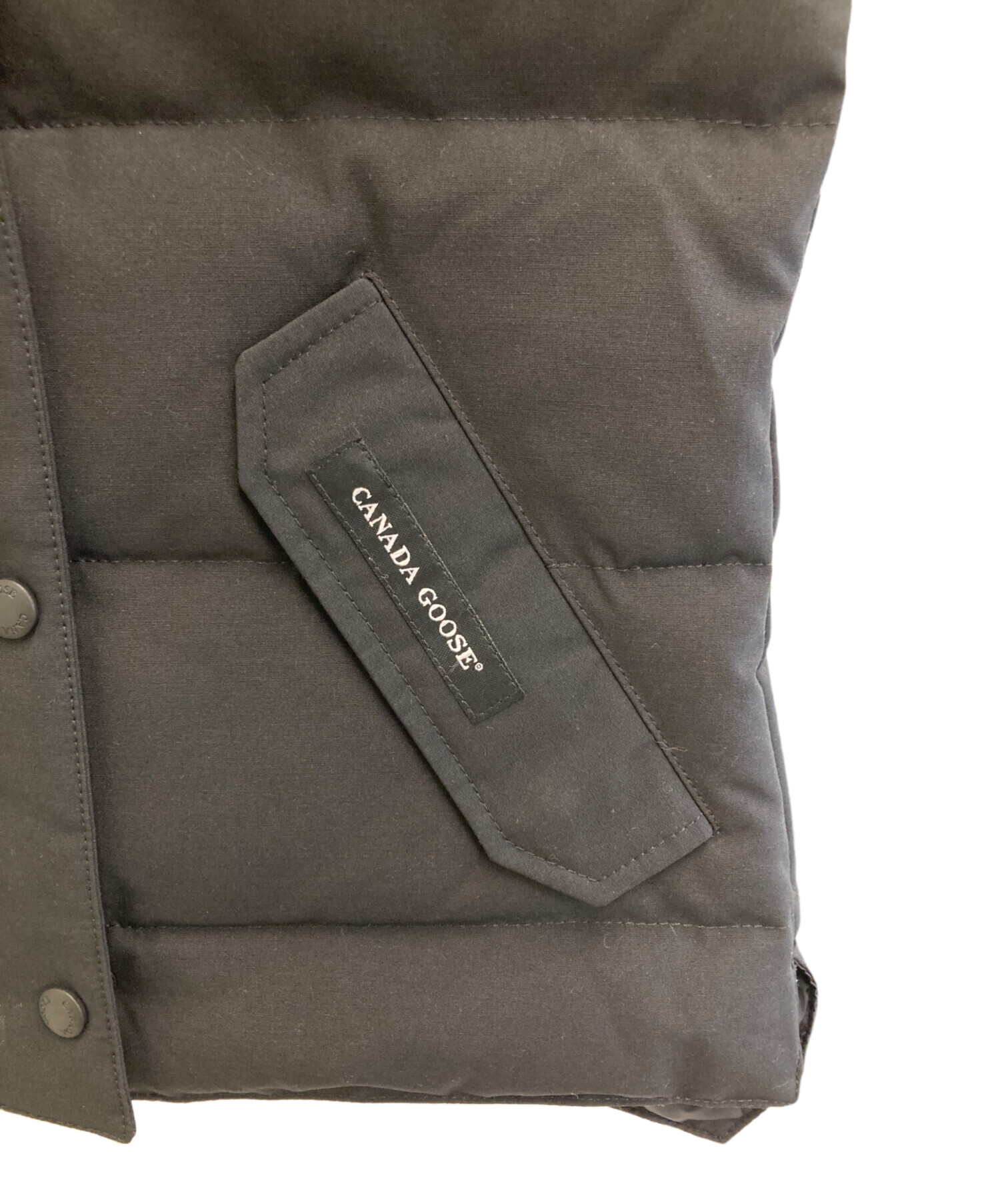 中古・古着通販】CANADA GOOSE (カナダグース) ダウンベスト ブラック
