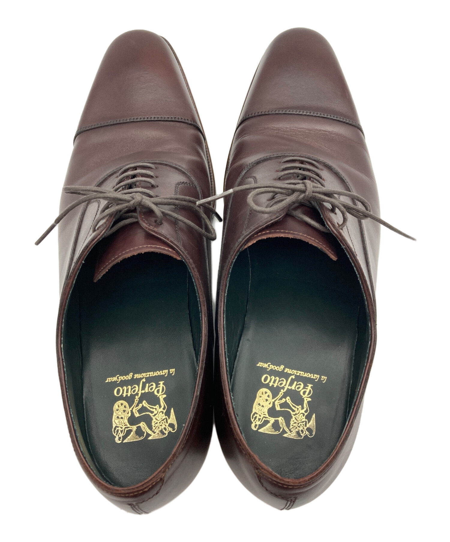 ペルフェット シューズ 9 ペルフェット 外羽根ドレスシューズ サイズ9