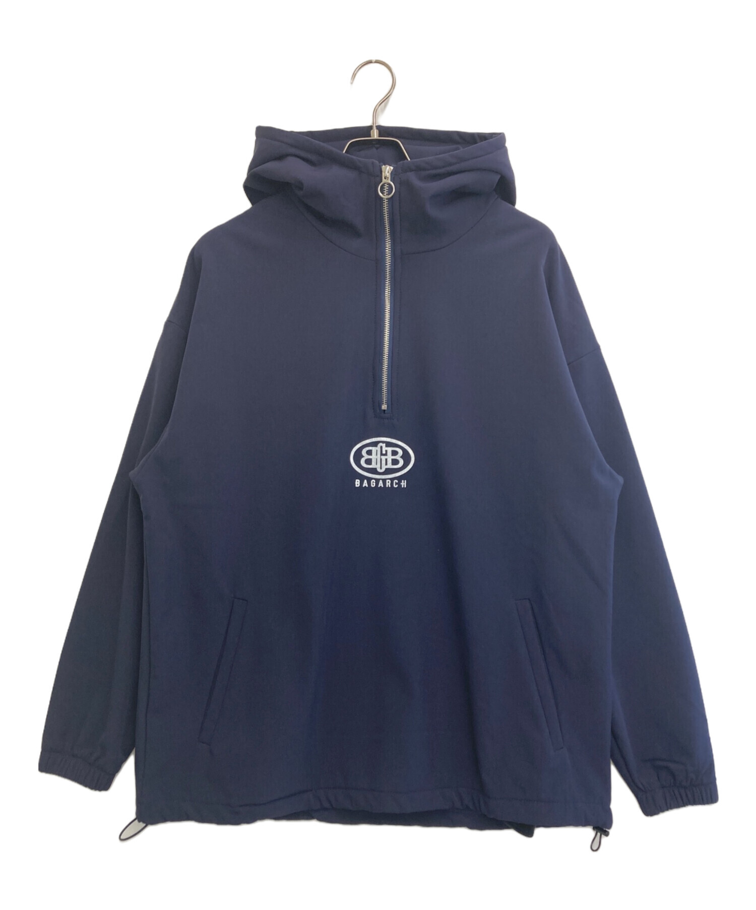 中古・古着通販】BGHB (バガーチ) HALF ZIP HOODIE ネイビー サイズ:L 