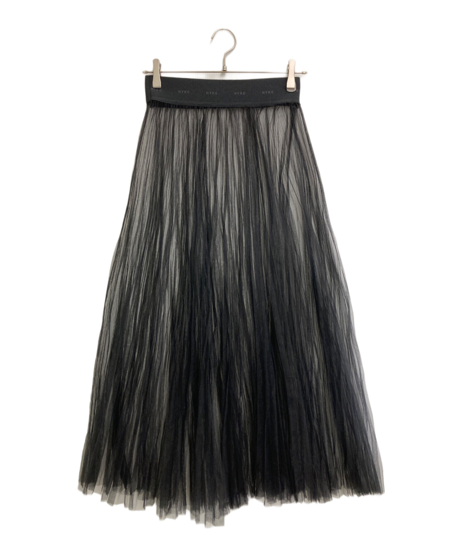 中古・古着通販】HYKE (ハイク) プリーツスカート ブラック サイズ:1