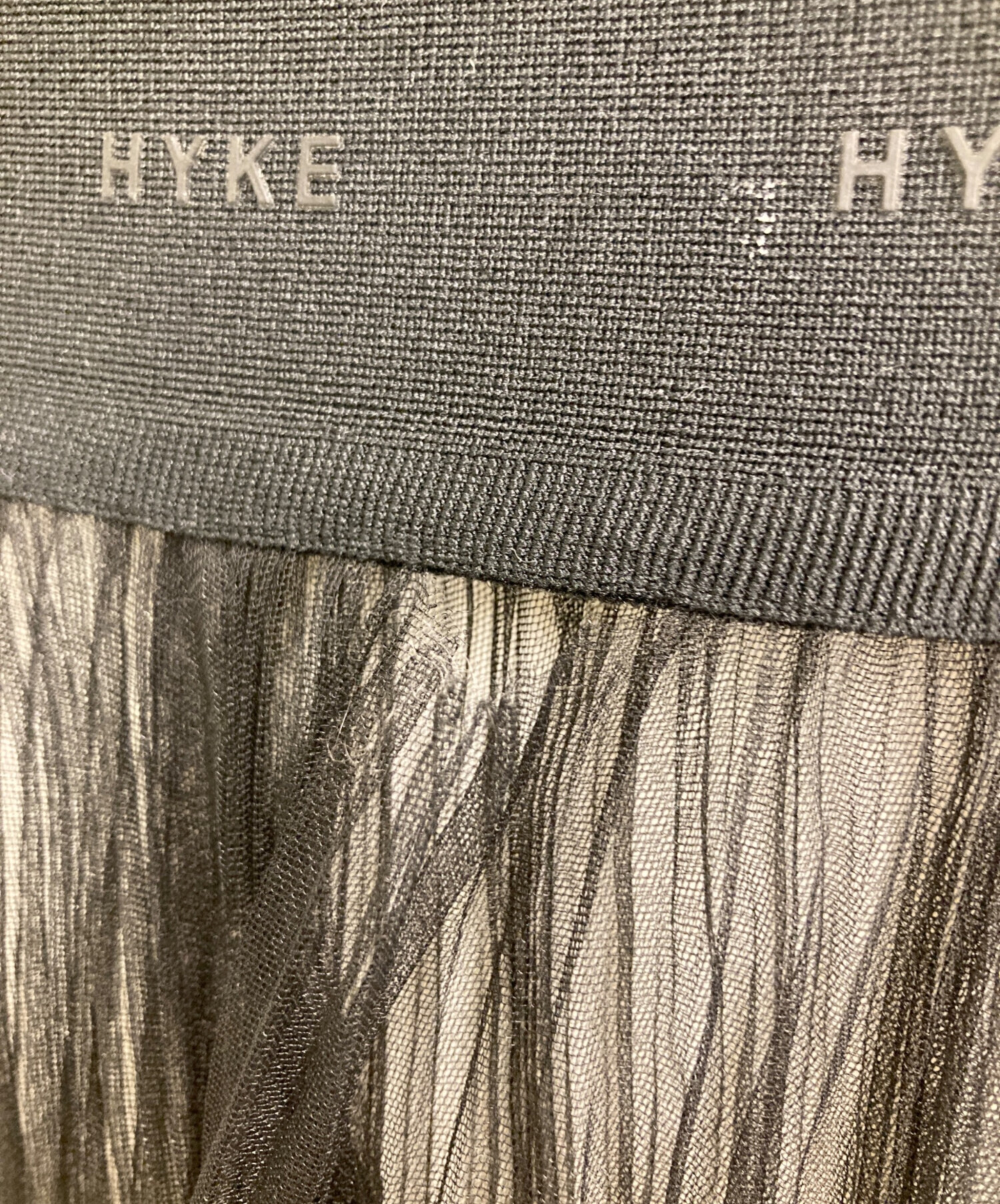 中古・古着通販】HYKE (ハイク) プリーツスカート ブラック サイズ:1