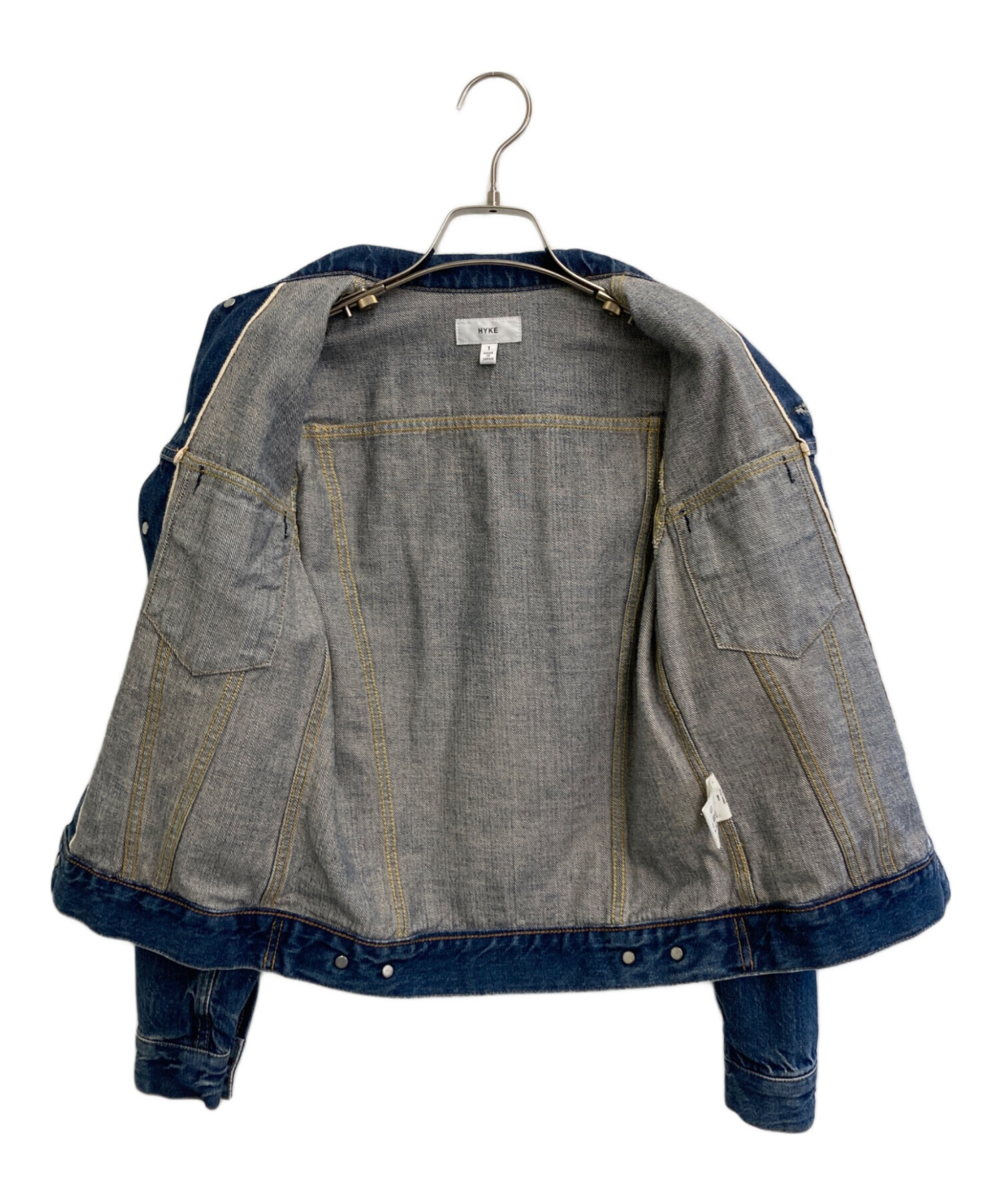 中古・古着通販】HYKE (ハイク) デニムジャケット インディゴ サイズ