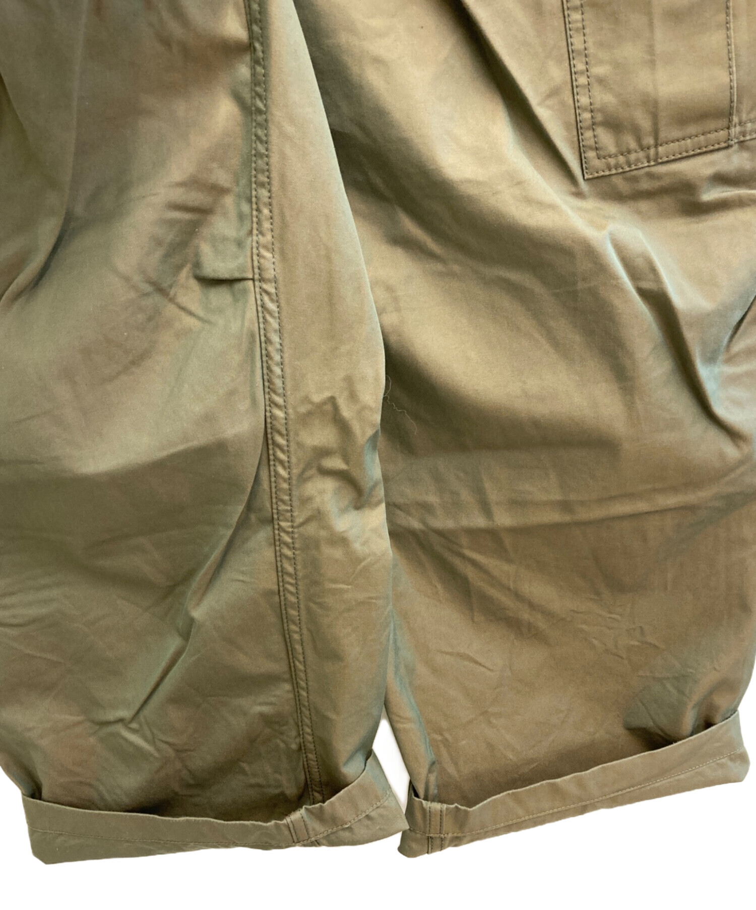 AUBERGE カーゴパンツ オリーブ 中古・古着通販】AUBERGE (オーベルジュ) doo-bop別注 DB Fatigue