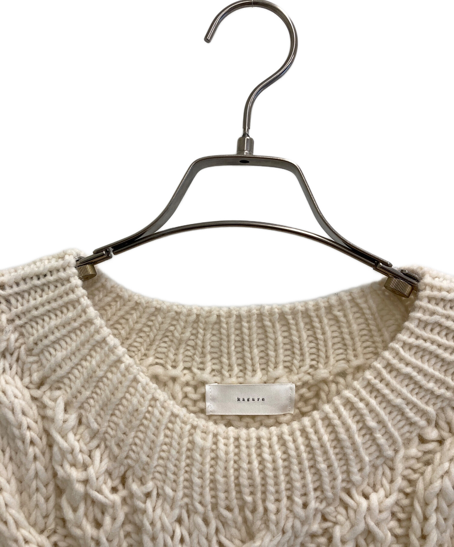 中古・古着通販】kagure (カグレ) ペルーアランクルーネックニット