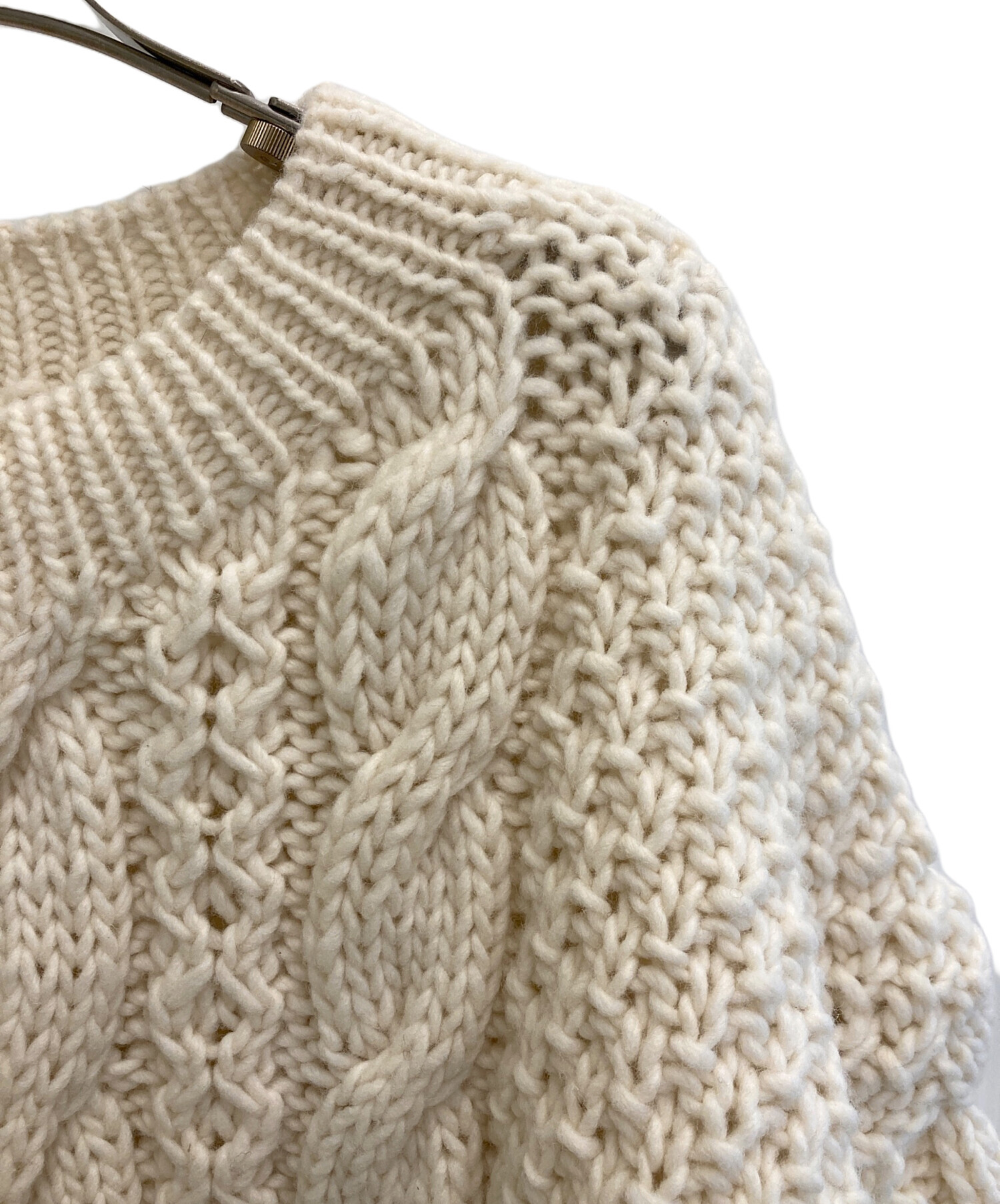 中古・古着通販】kagure (カグレ) ペルーアランクルーネックニット