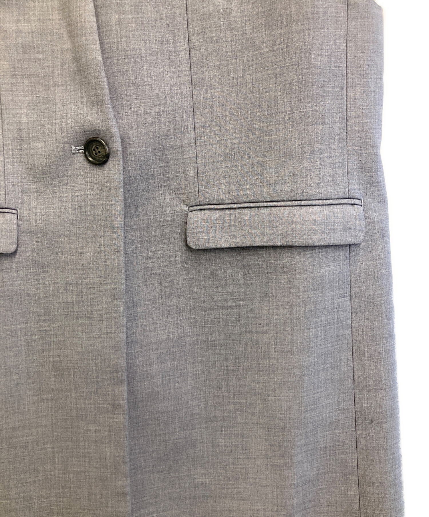 中古・古着通販】AMERI (アメリ) FADE COLLAR DAMAGE VEST グレー 