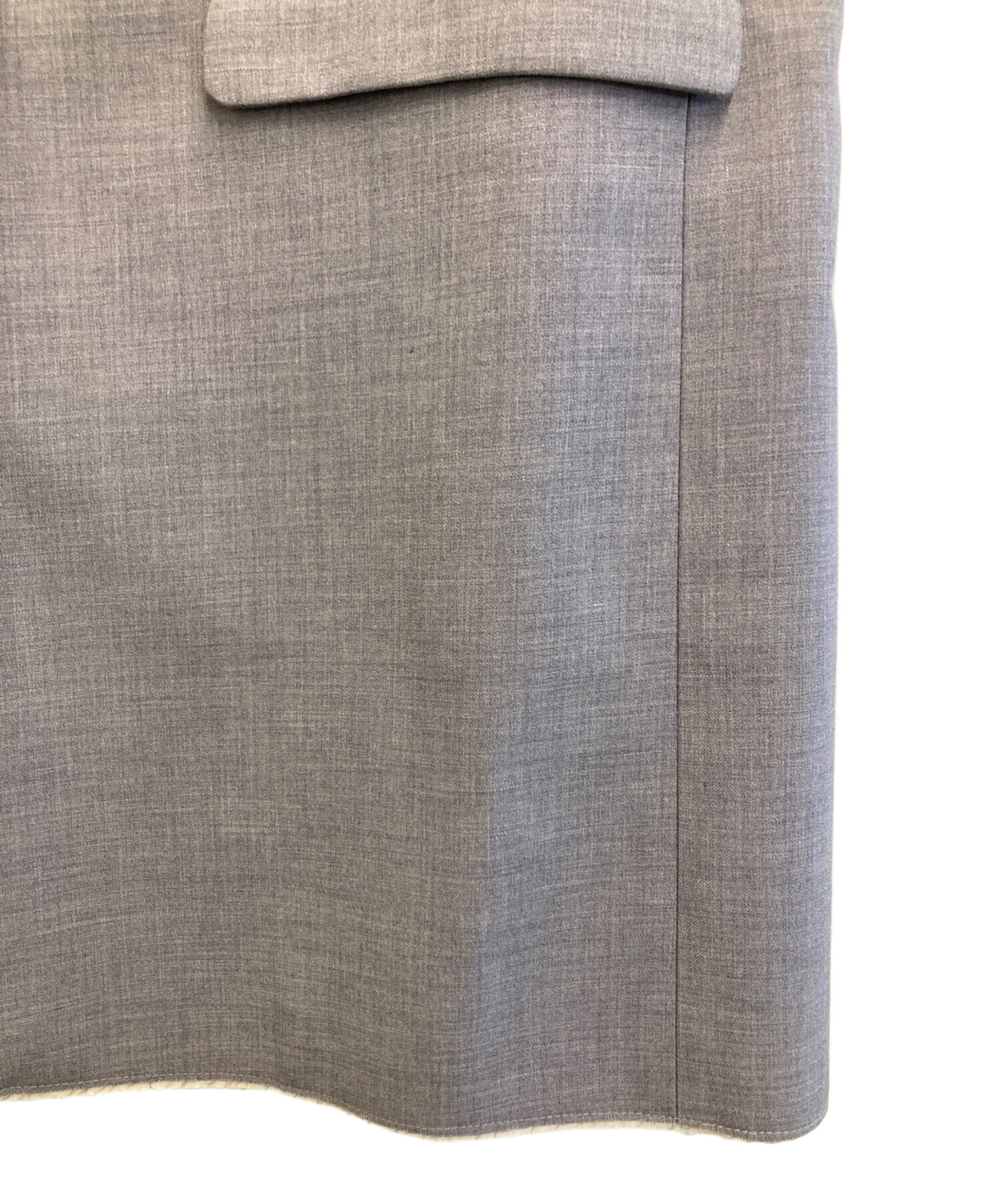 中古・古着通販】AMERI (アメリ) FADE COLLAR DAMAGE VEST グレー 