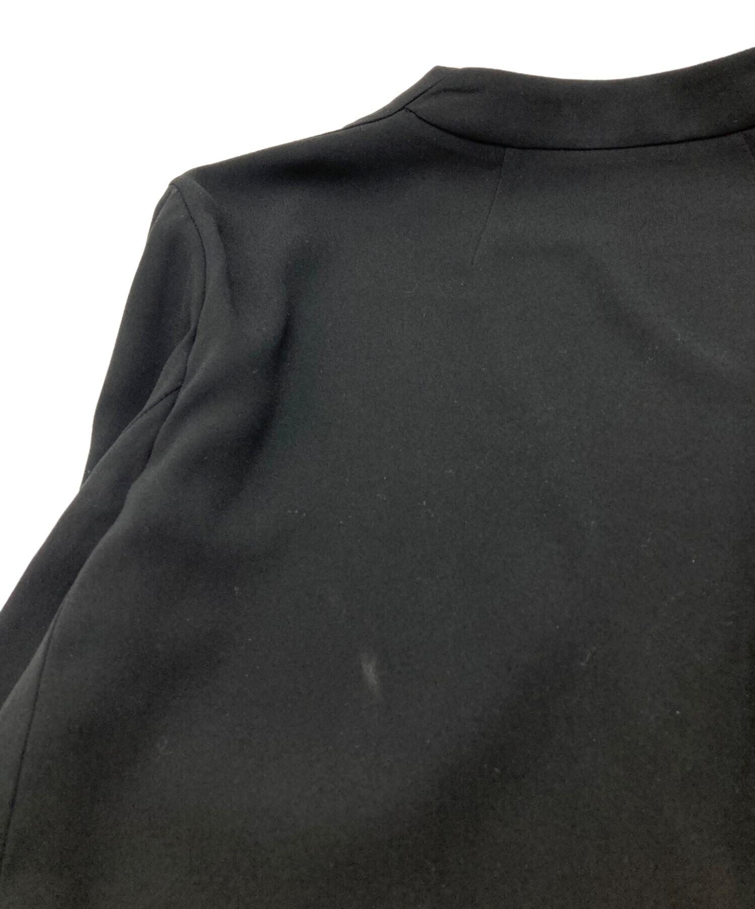 中古・古着通販】theory (セオリー) ノーカラージャケット ブラック