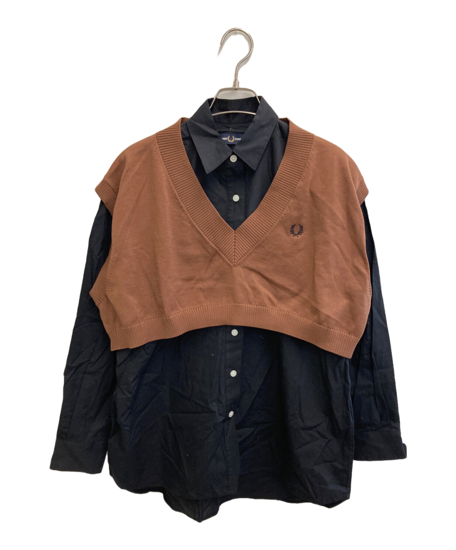 中古・古着通販】FRED PERRY (フレッドペリー) Knit Layered Shirt 